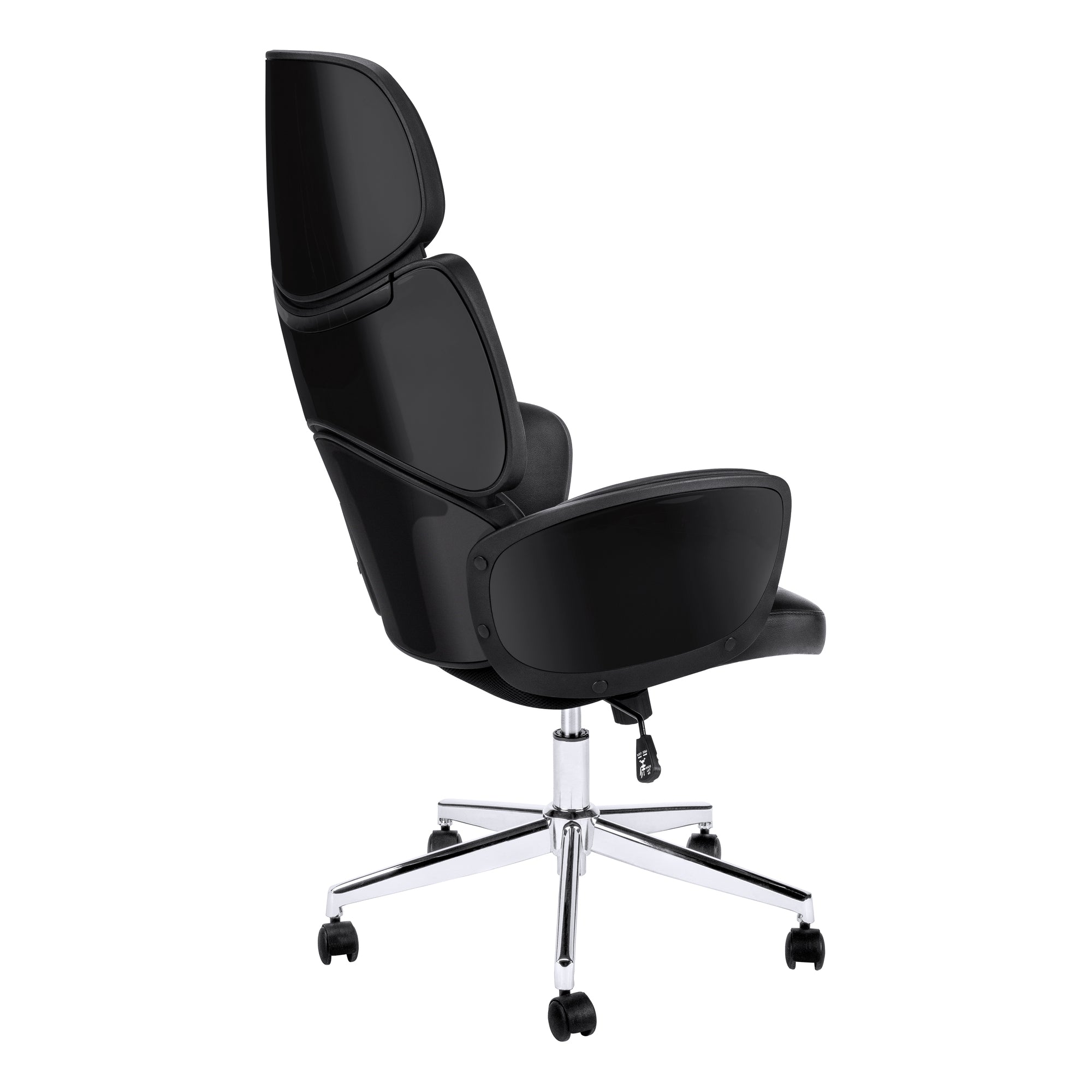 Office Chair - Black Leather-Look / High Back Executive