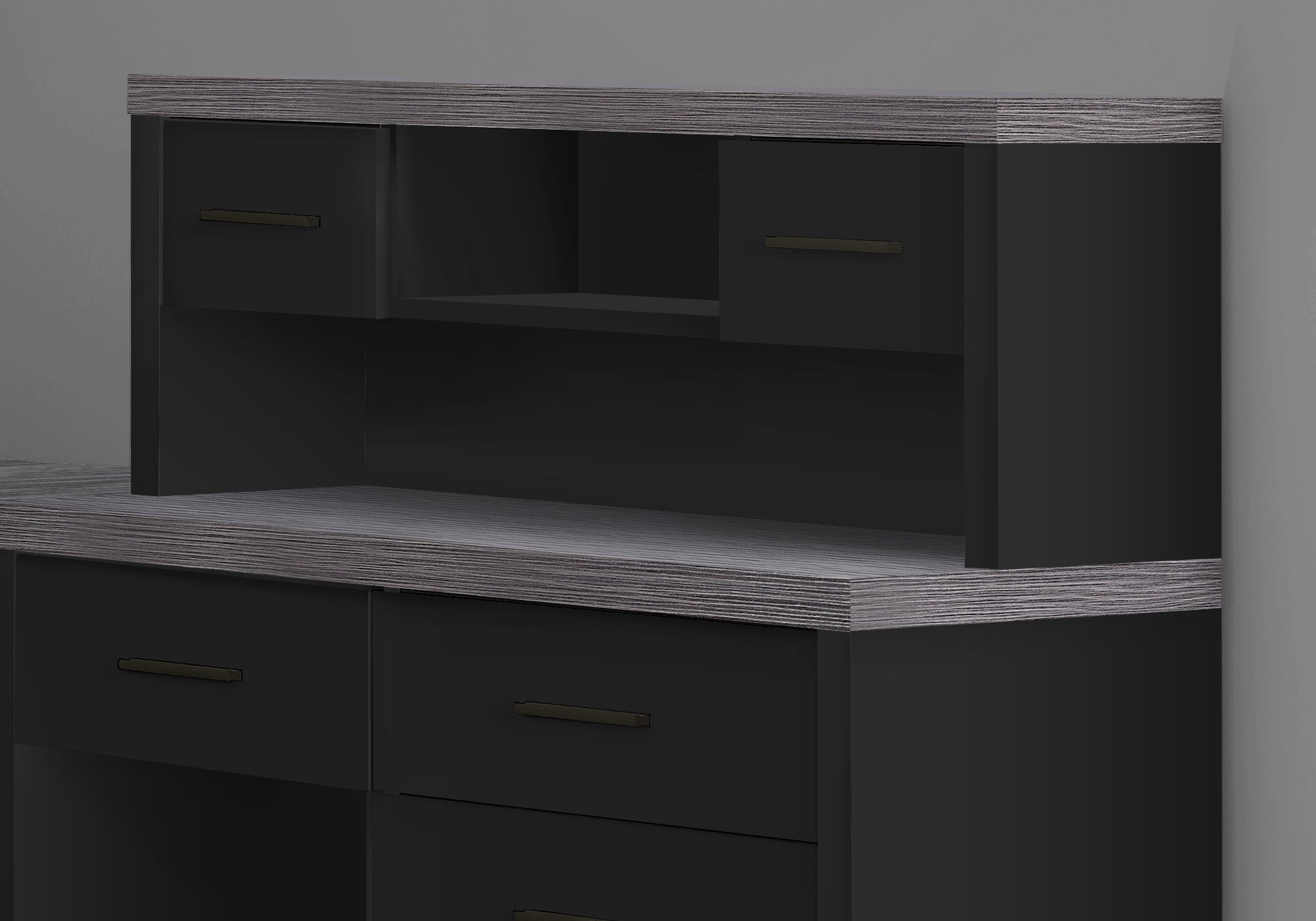 Computer Desk - Black / Grey Top Left/Right Facing Corner