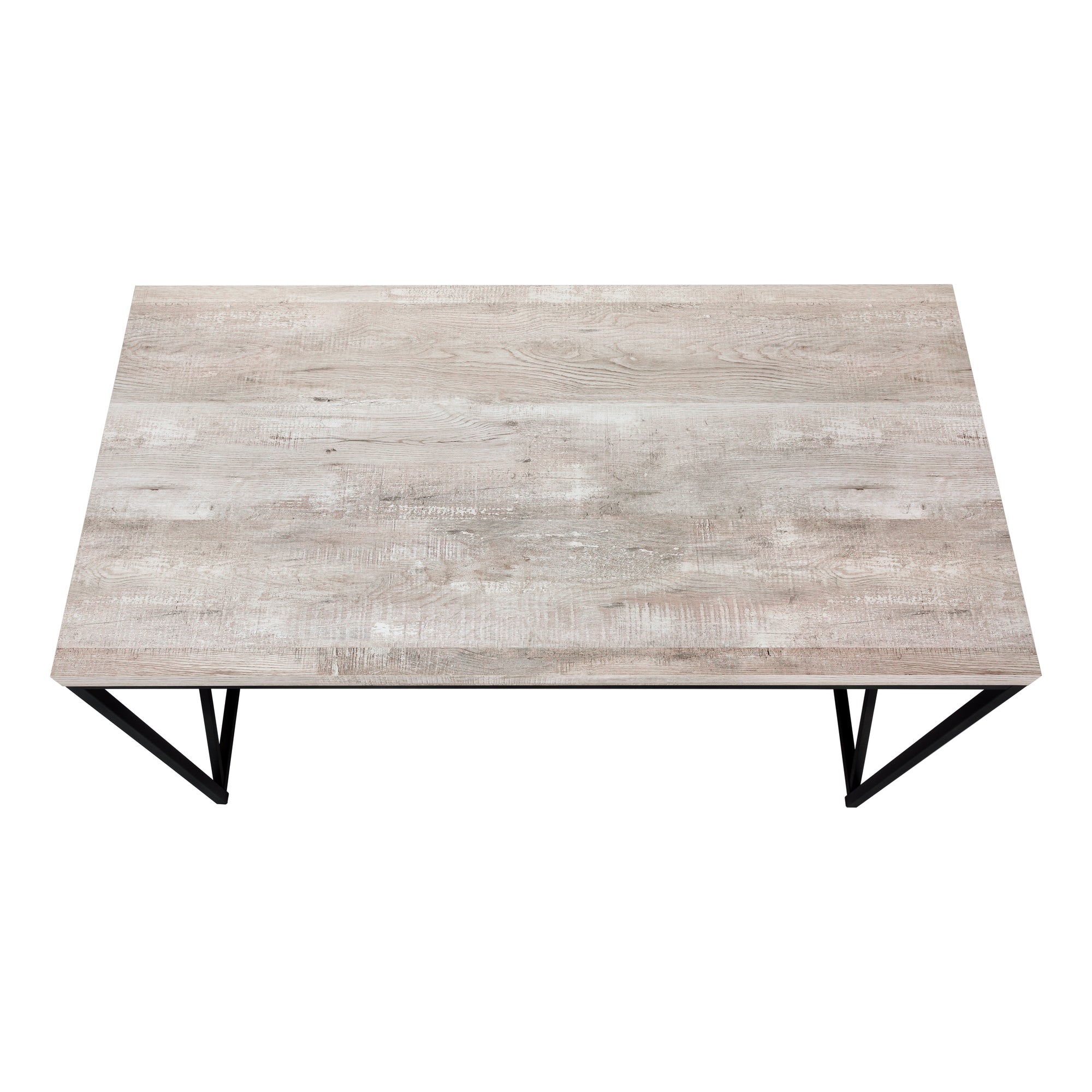 Computer Desk - 48L / Taupe Reclaimed Wood / Black Metal