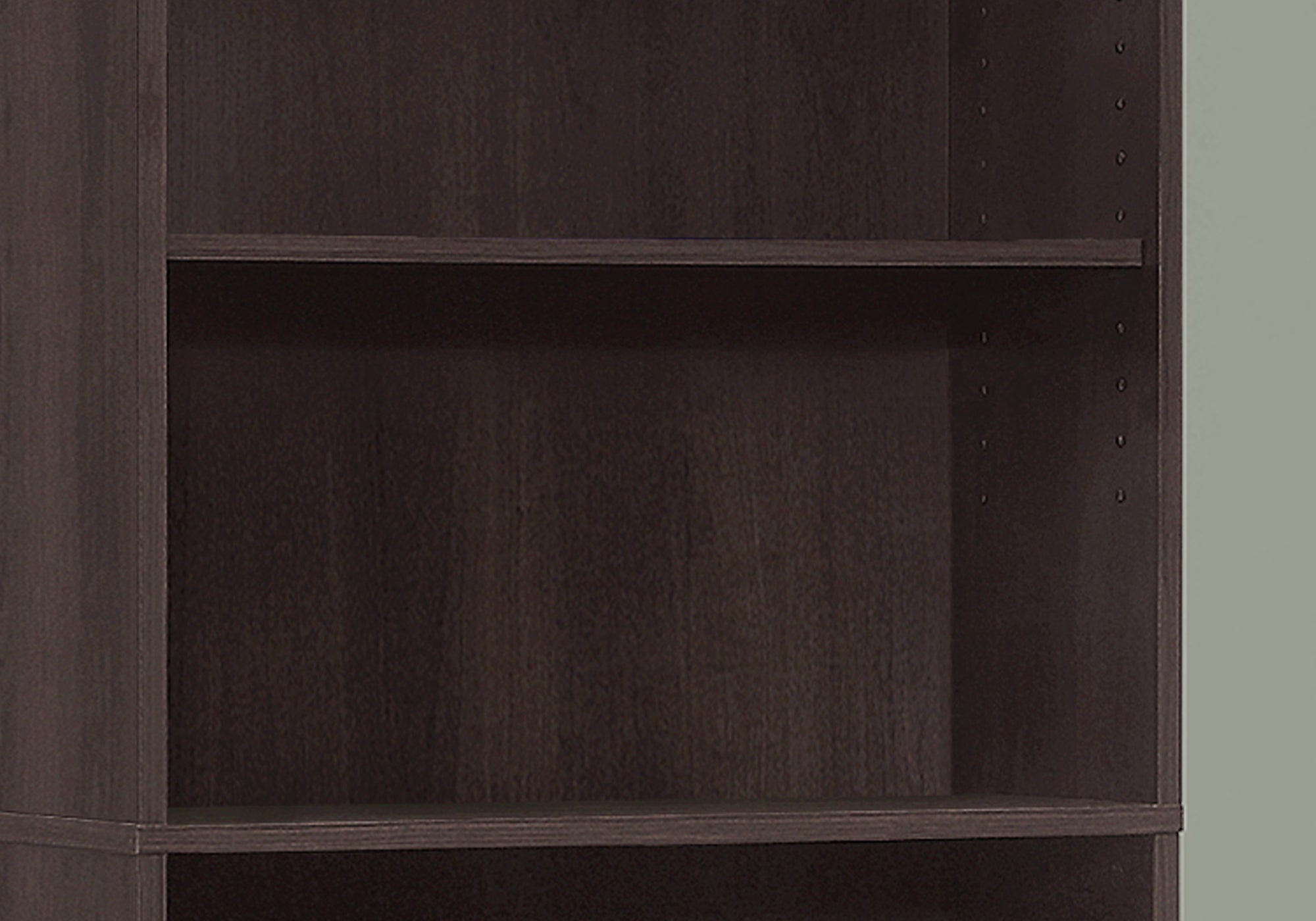 Bookcase - 72H / Espresso With 5 Shelves
