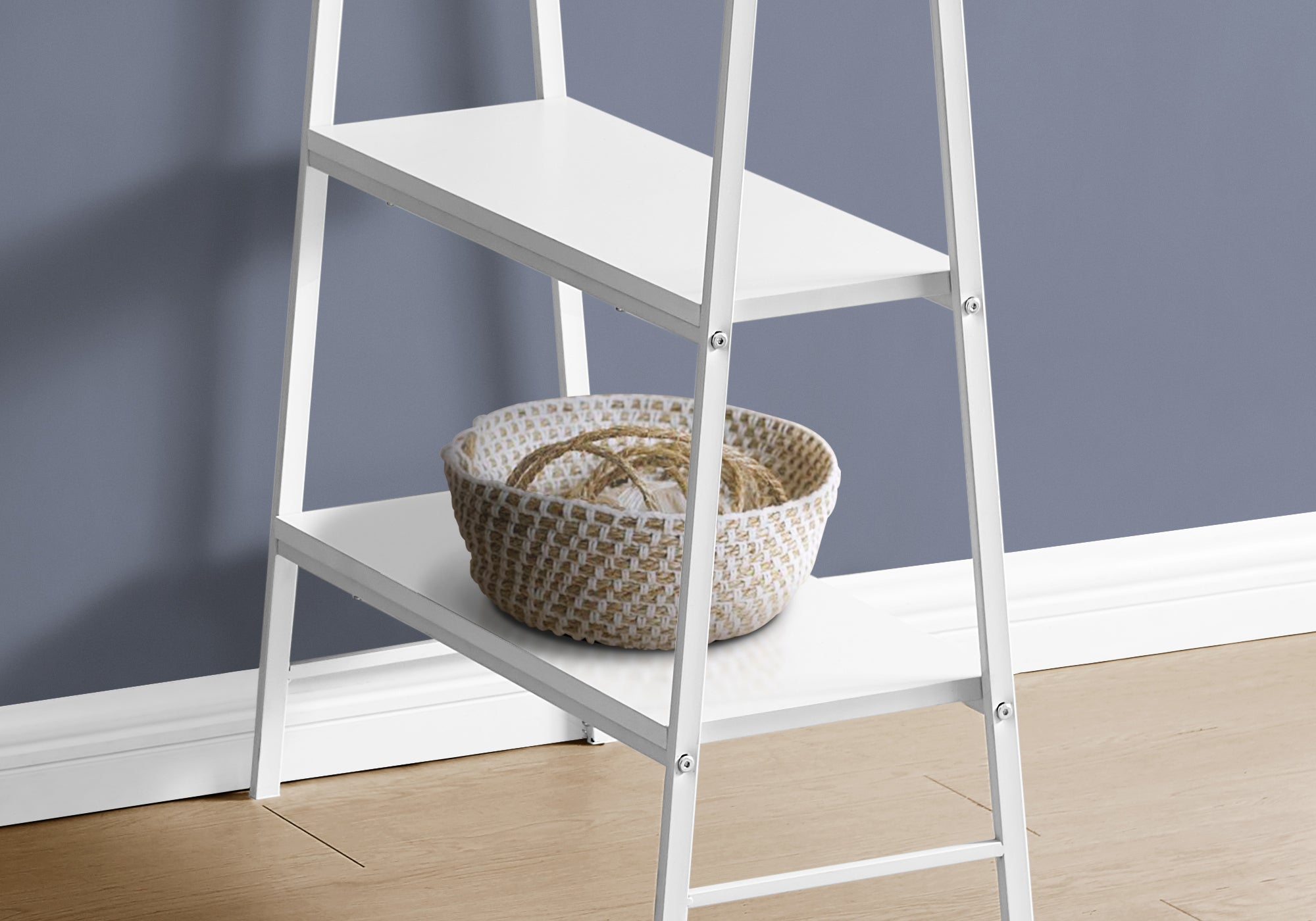 Computer Desk - 48L / White / White Metal