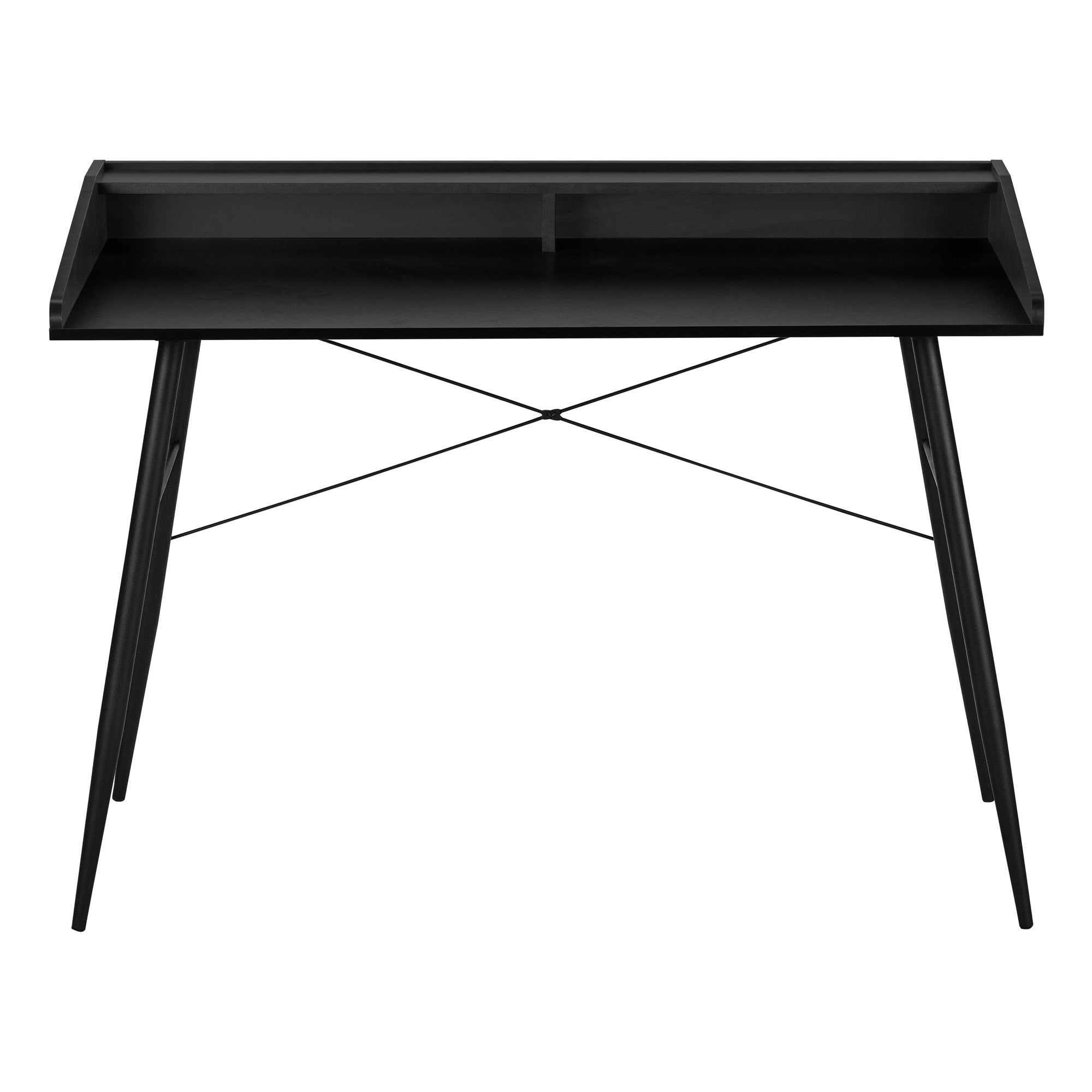 Computer Desk - 48L / Black / Black Metal