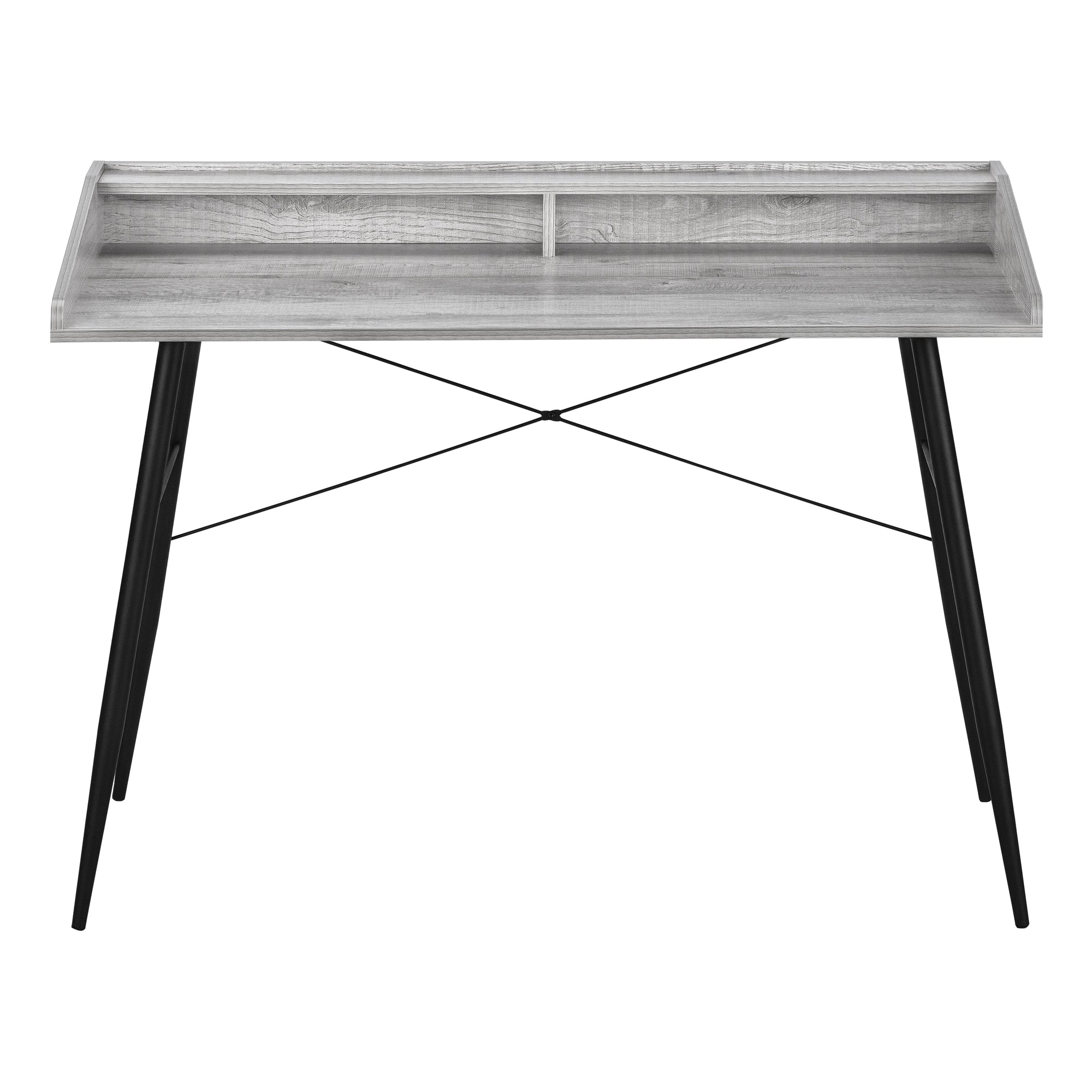 Computer Desk - 48L / Grey / Black Metal