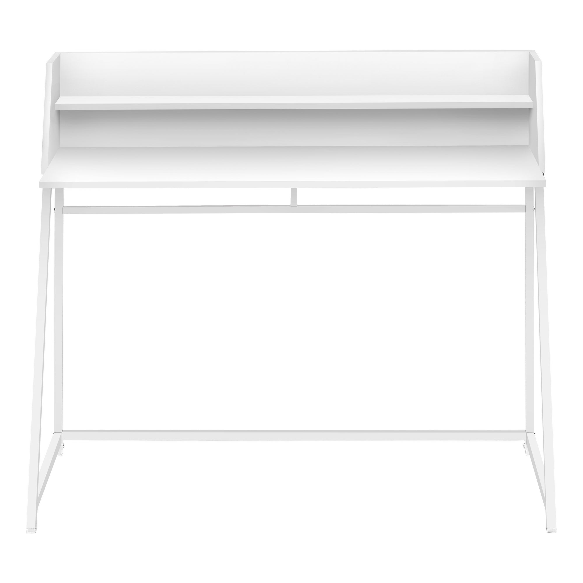 Computer Desk - 48L / White / White Metal