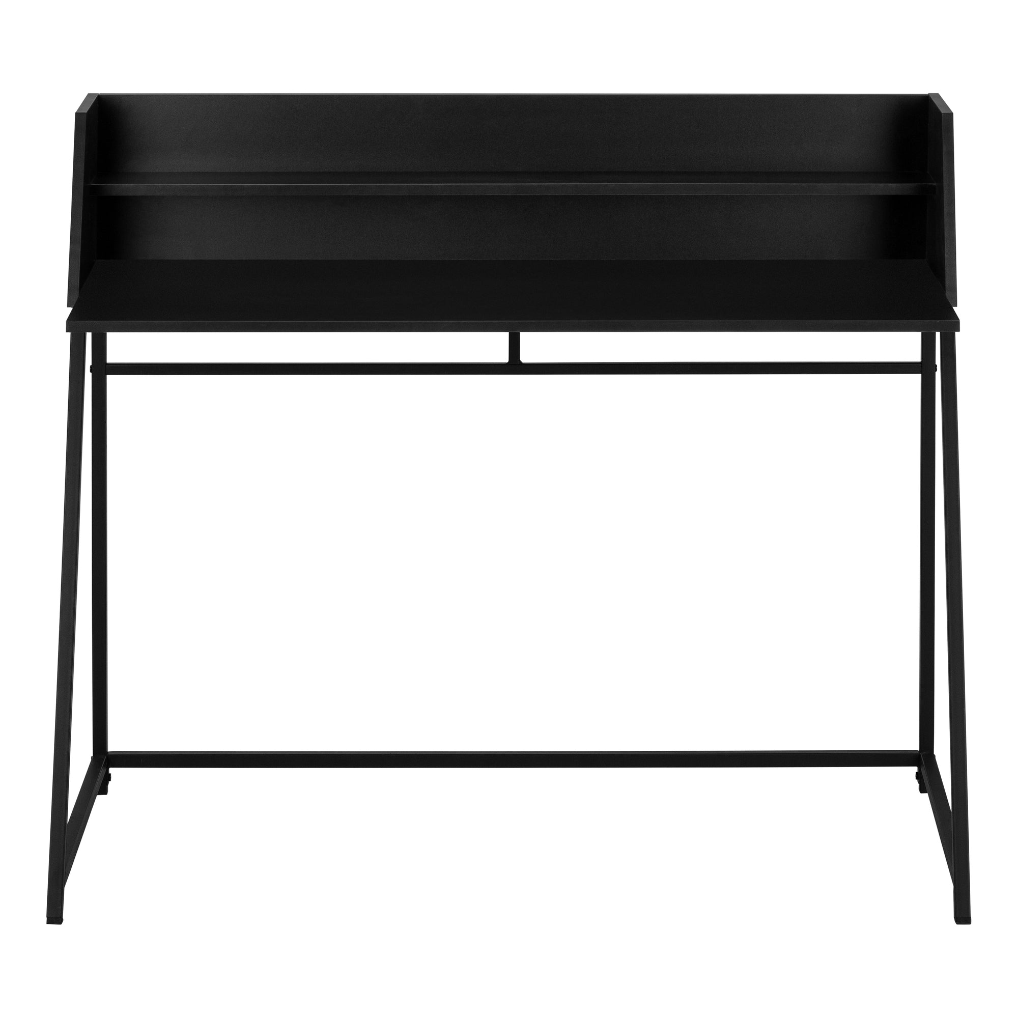 Computer Desk - 48L / Black / Black Metal