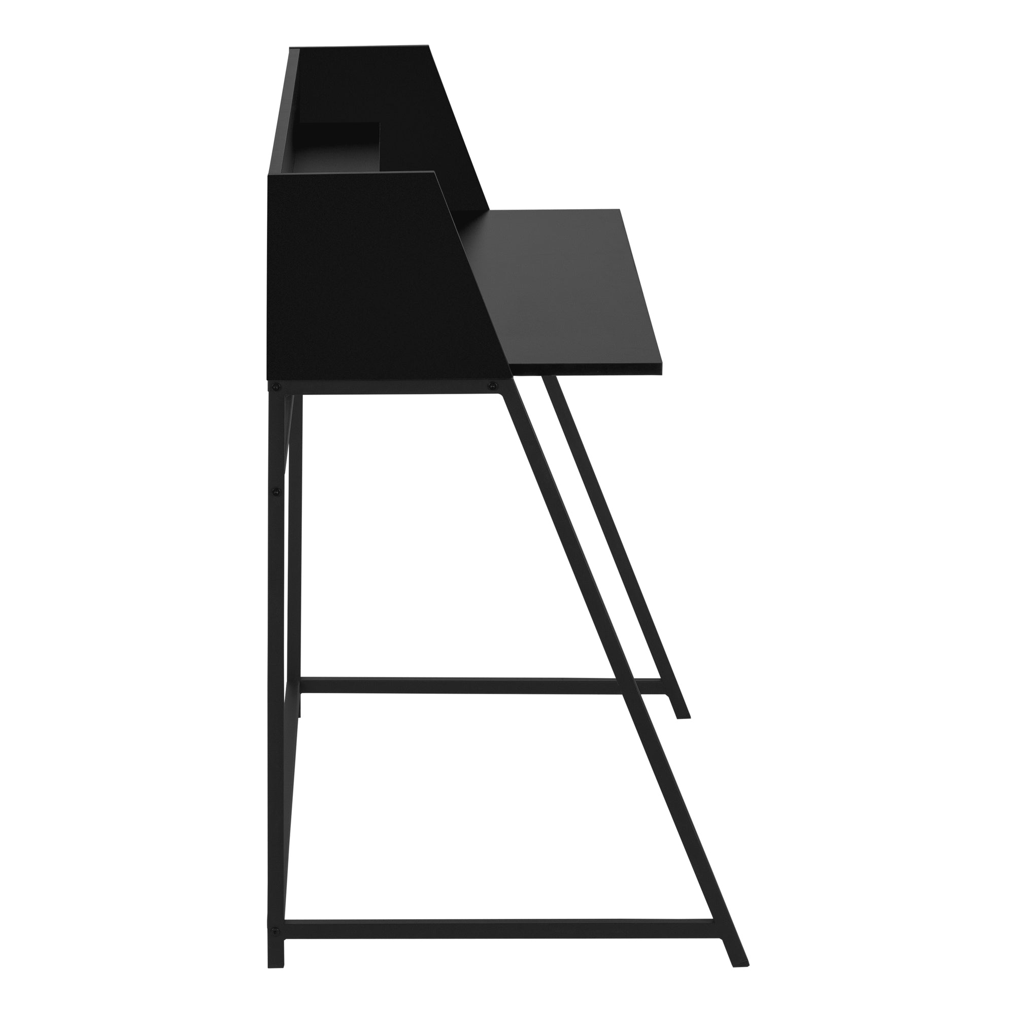 Computer Desk - 48L / Black / Black Metal