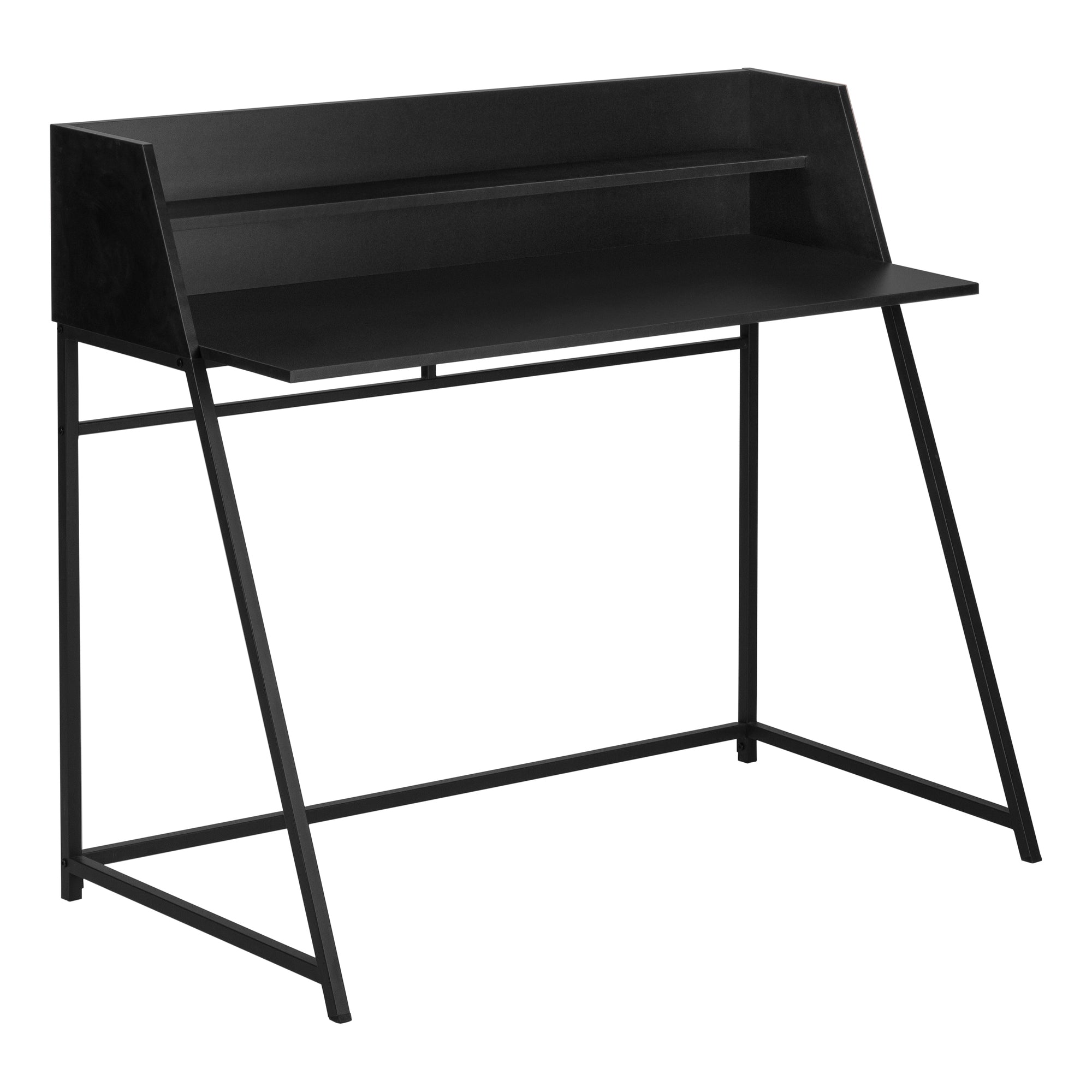 Computer Desk - 48L / Black / Black Metal