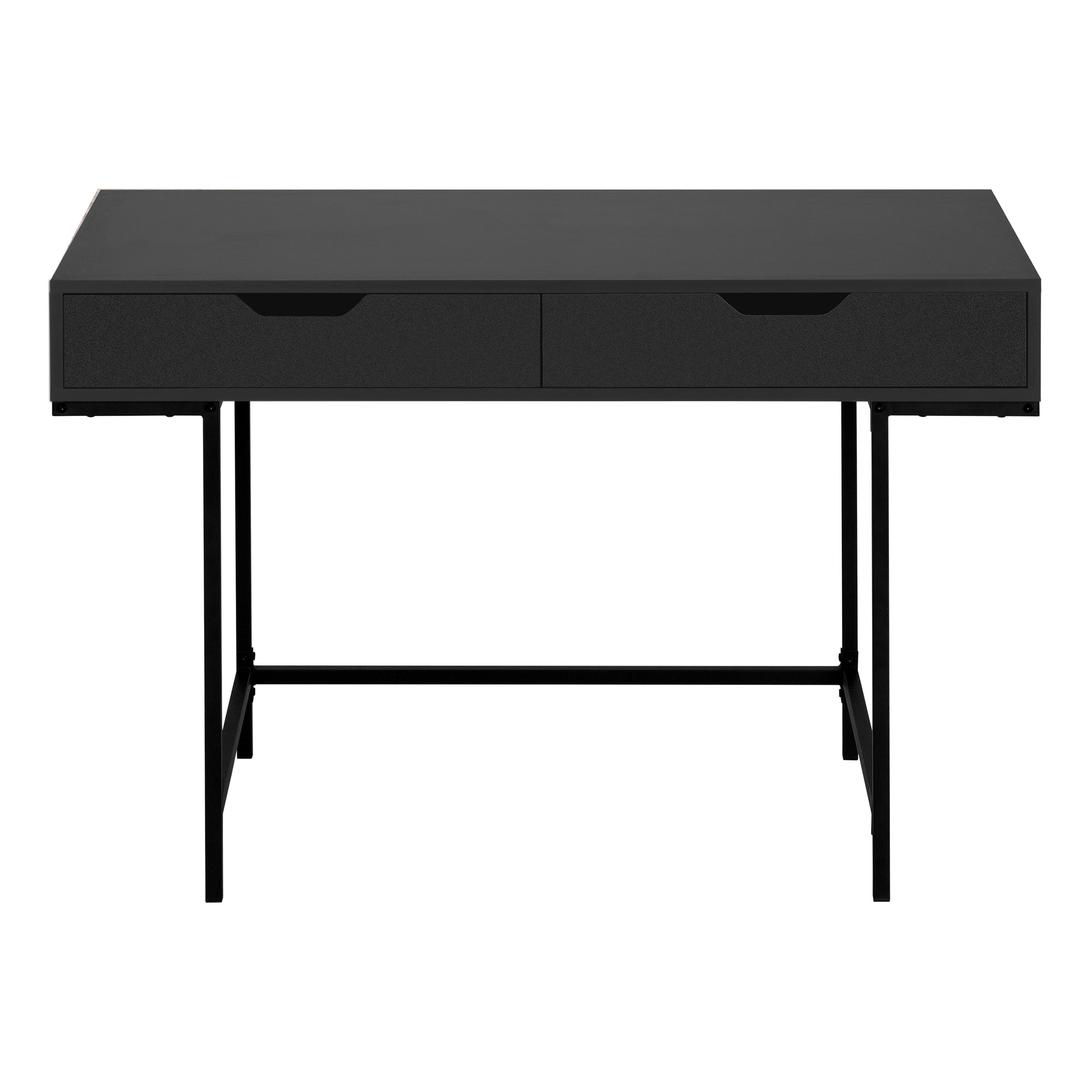 Computer Desk - 48L / Black / Black Metal