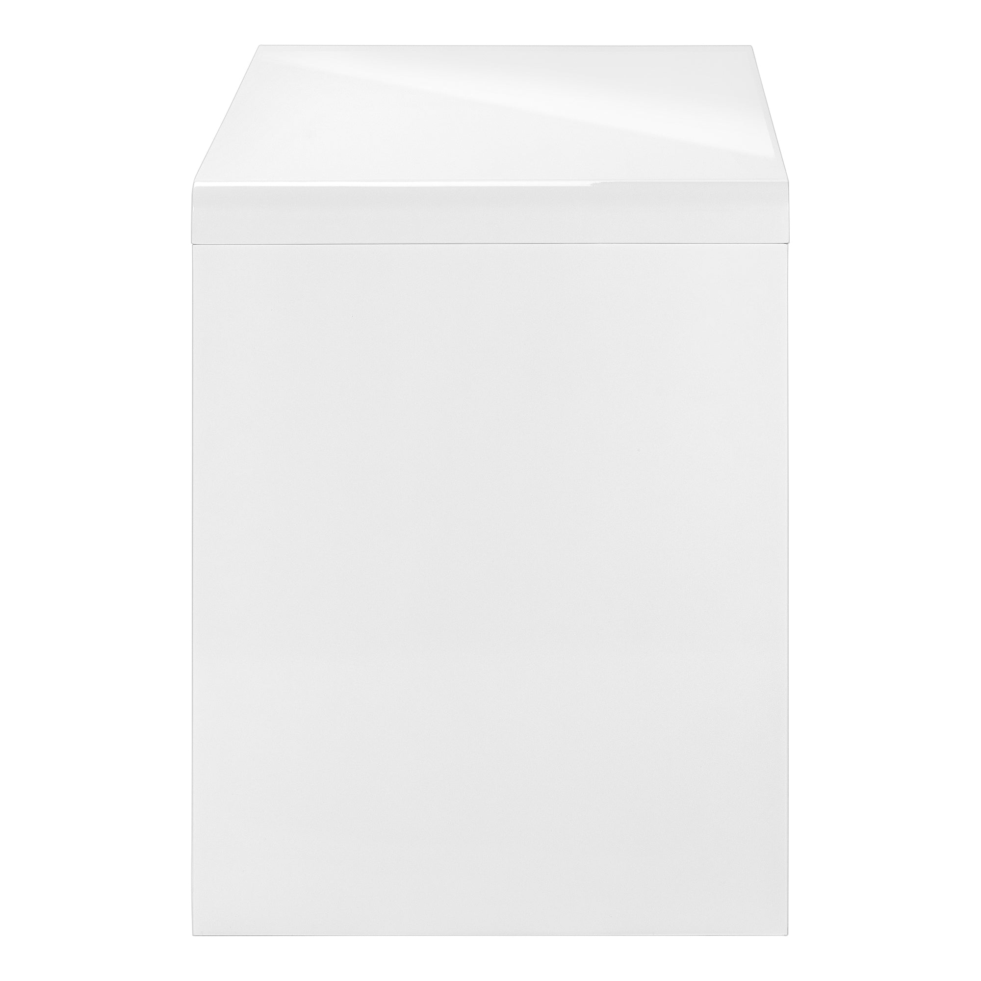 Computer Desk - 48L / High Glossy White / Storage Drawer