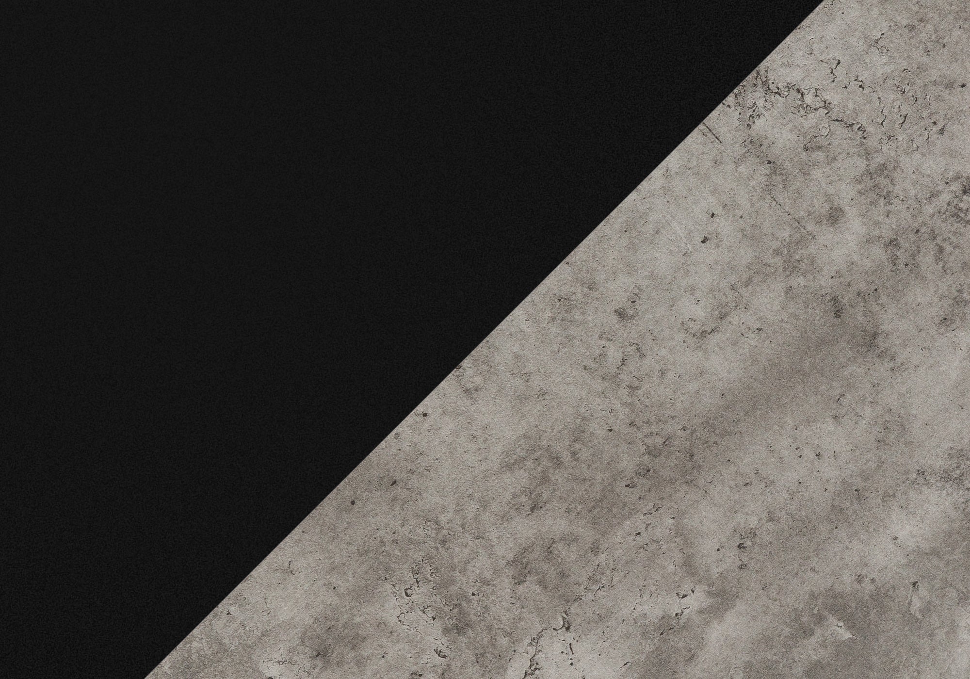 Computer Desk - 70L / Black/ Concrete/ Black Metal / L/R