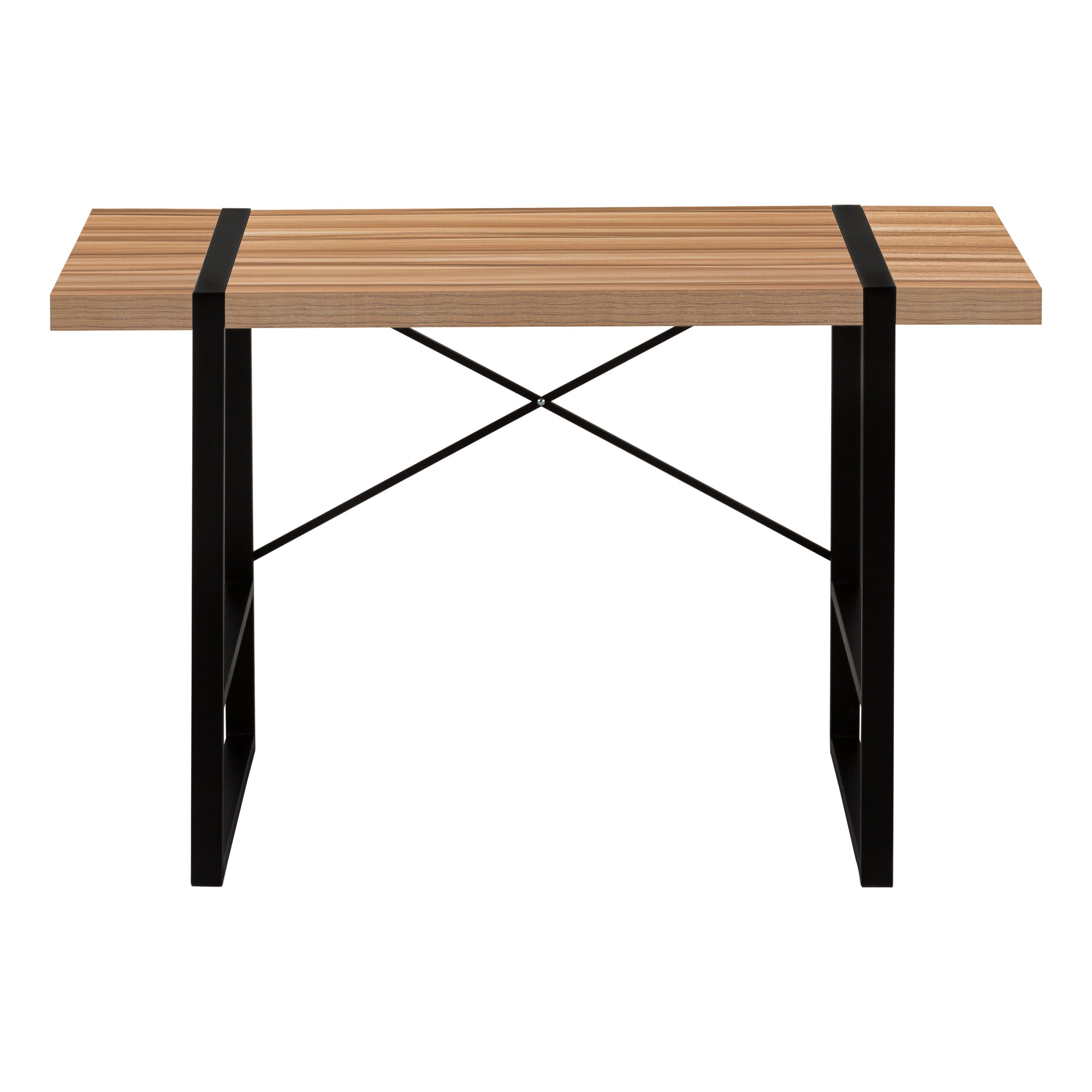 Computer Desk - 48L / Light Reclaimed Wood / Black Metal