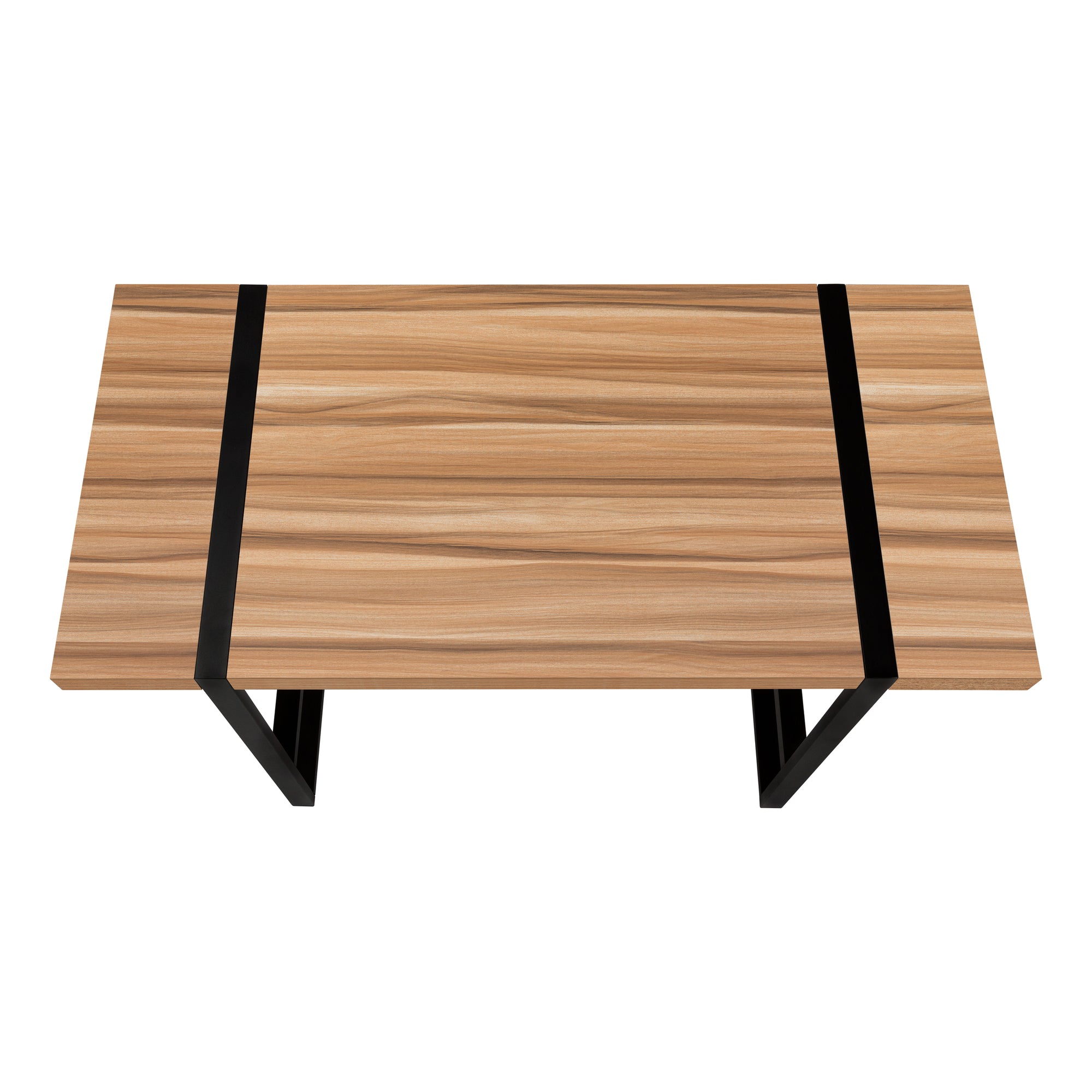 Computer Desk - 48L / Light Reclaimed Wood / Black Metal