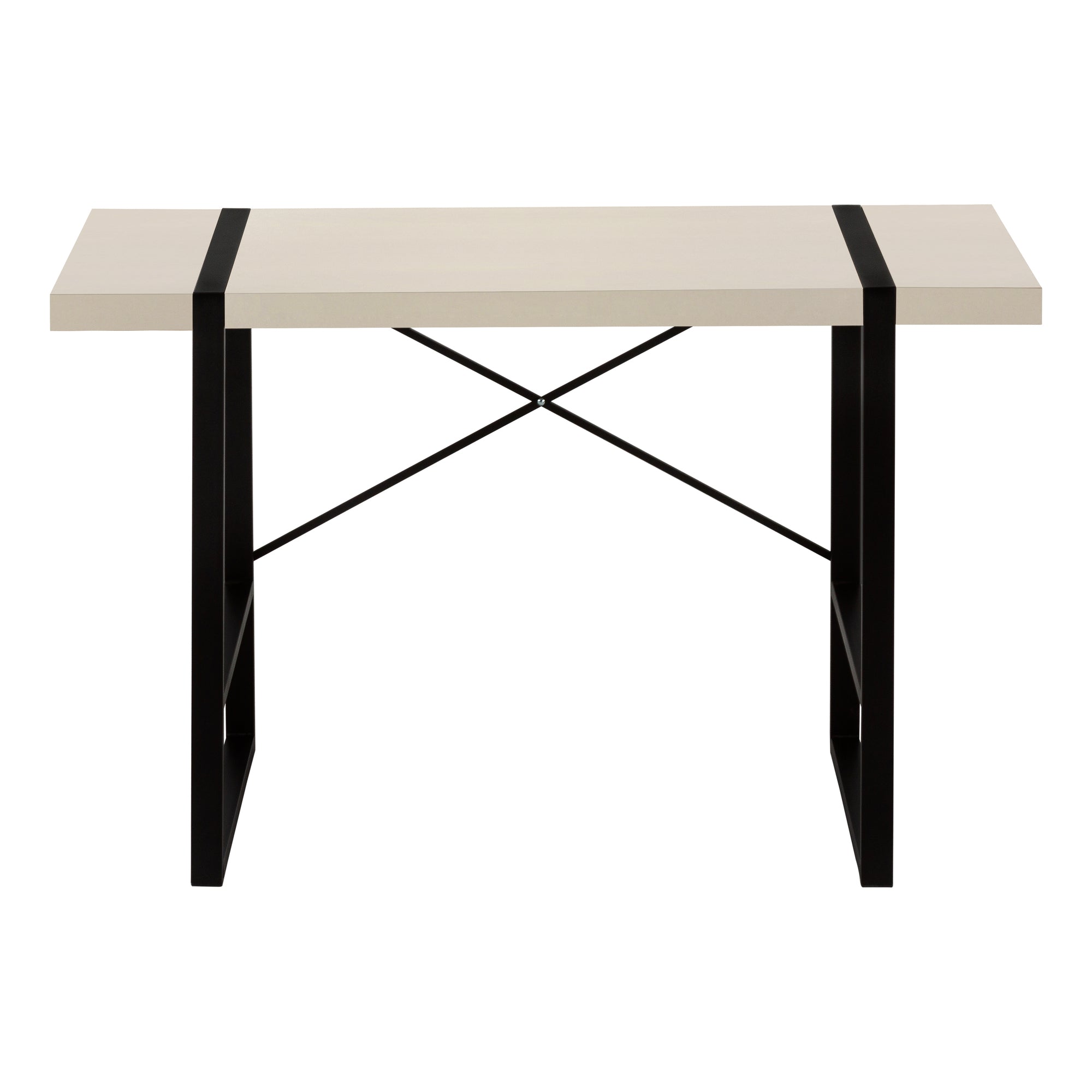 Computer Desk - 48L / Modern Taupe / Black Metal