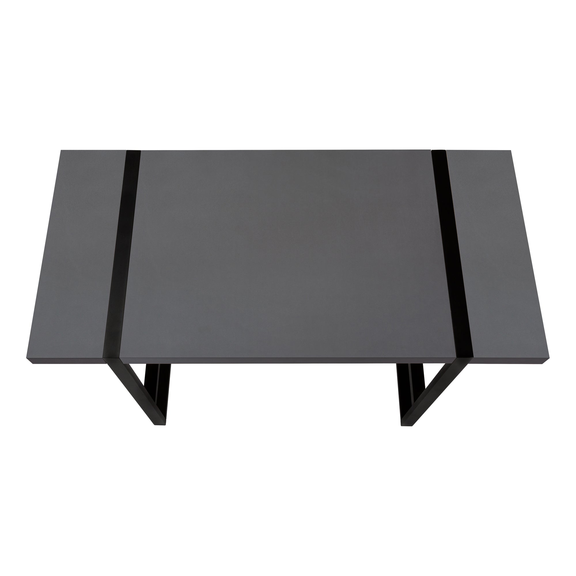 Computer Desk - 48L / Modern Grey / Black Metal