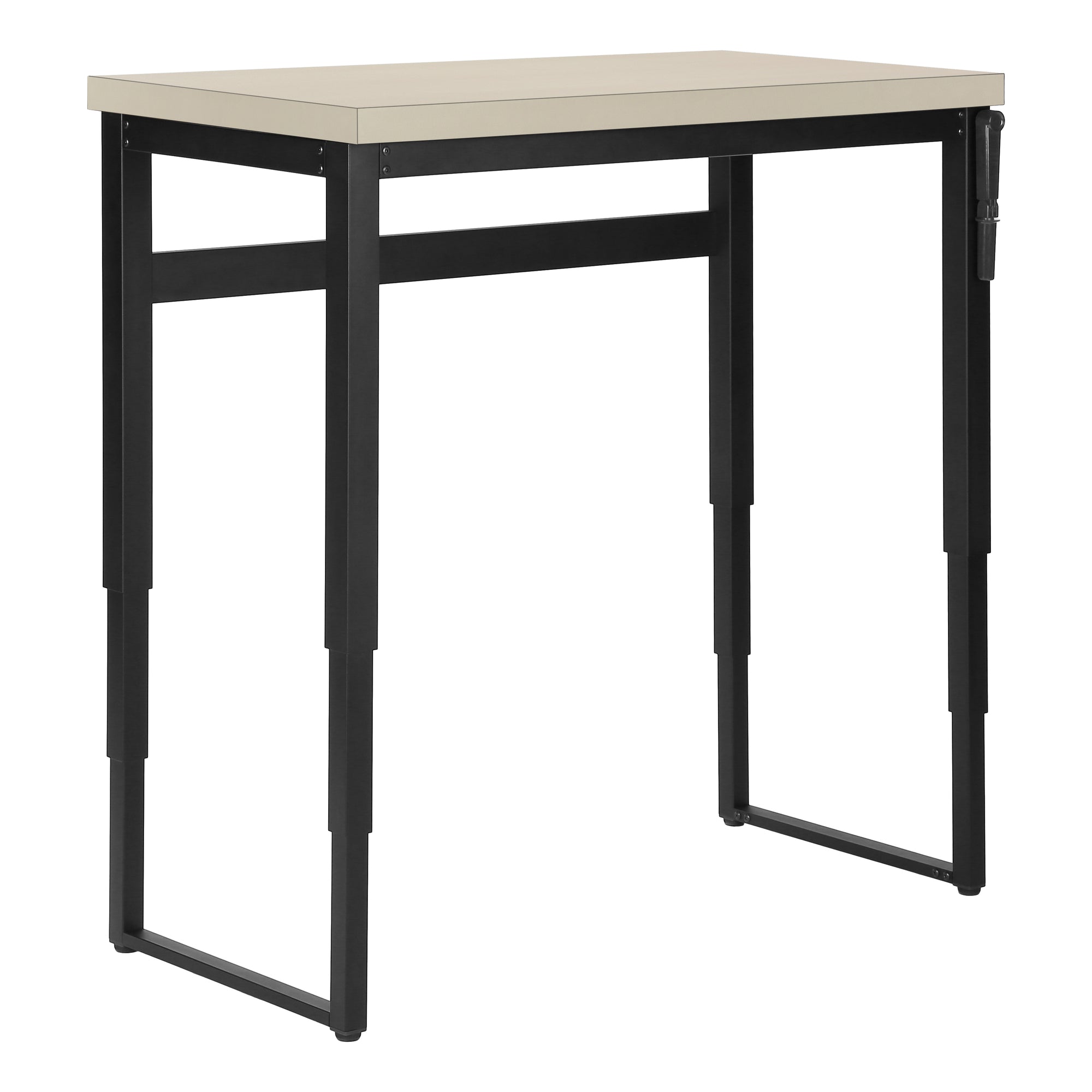 Computer Desk - 48L / Modern Taupe / Adj.Height/ Black