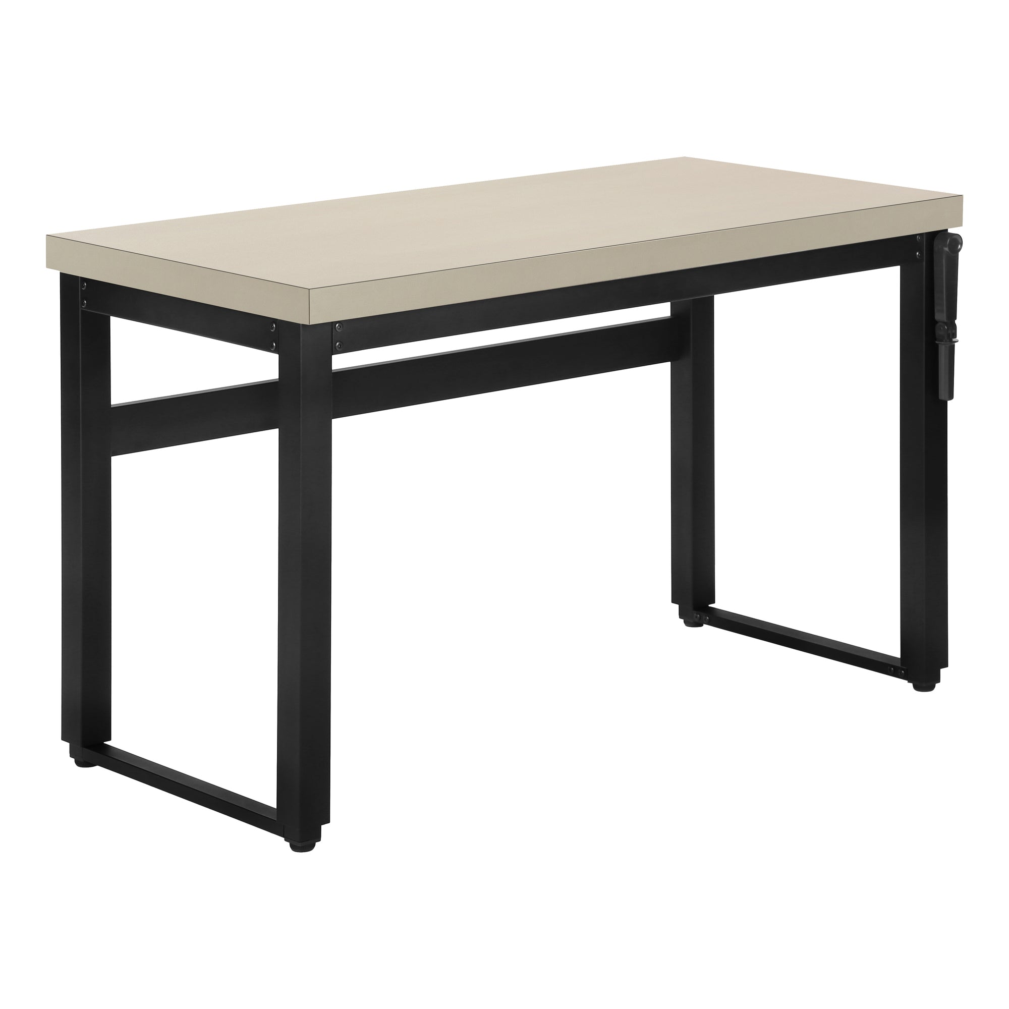 Computer Desk - 48L / Modern Taupe / Adj.Height/ Black