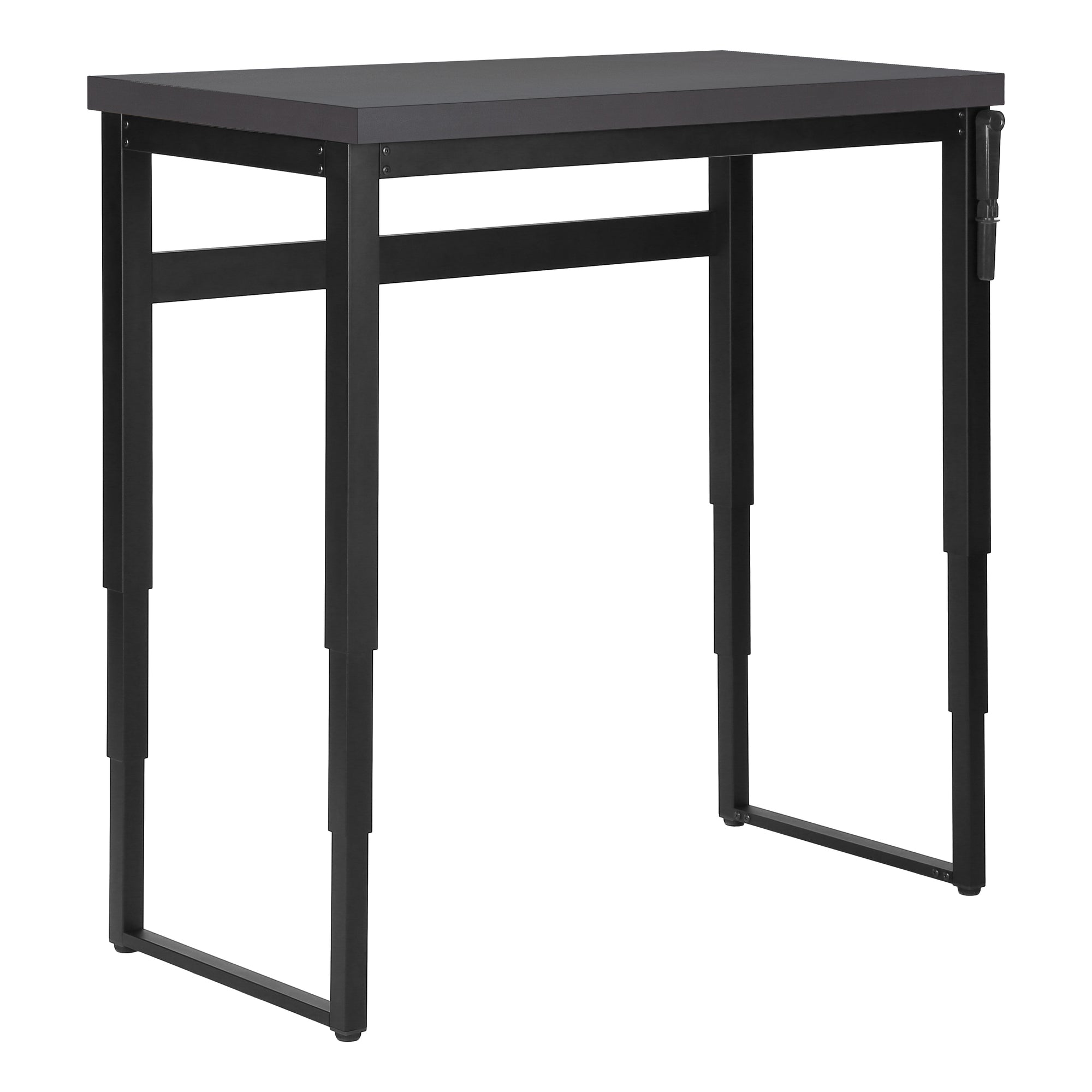 Computer Desk - 48L / Modern Grey / Adj.Height/ Black