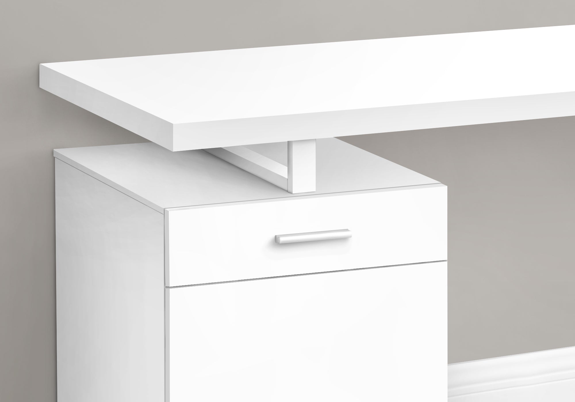 Computer Desk - 48L / White Left Or Right Facing