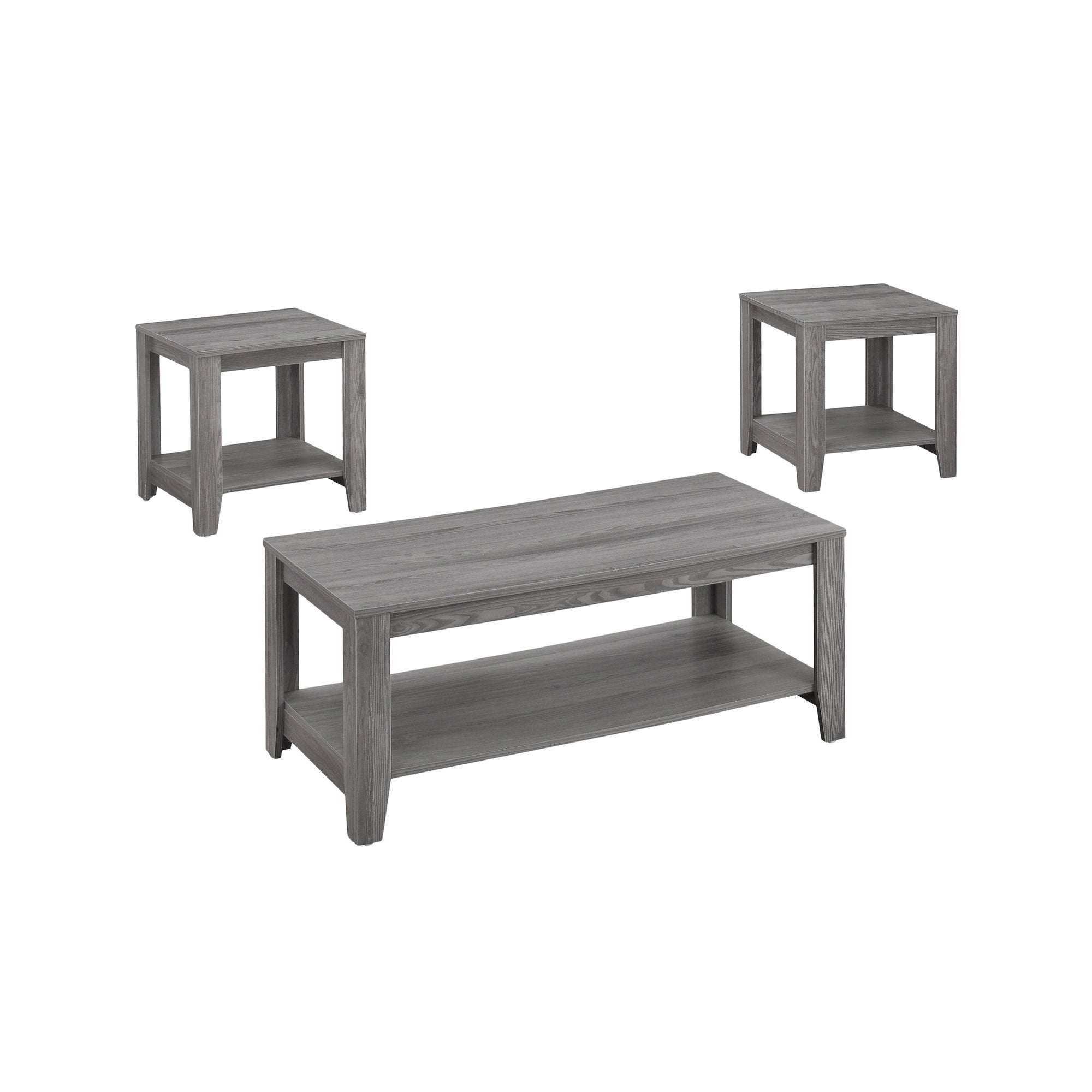 Table Set - 3Pcs Set / Grey