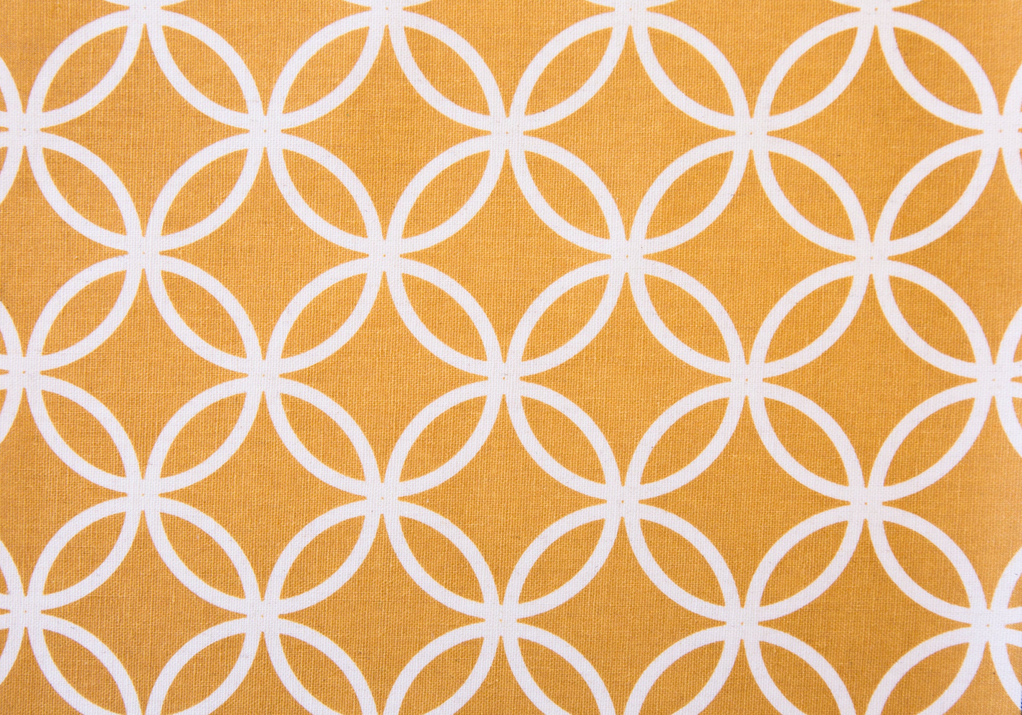 Accent Chair - 2Pcs Set/ Burnt Yellow Circular