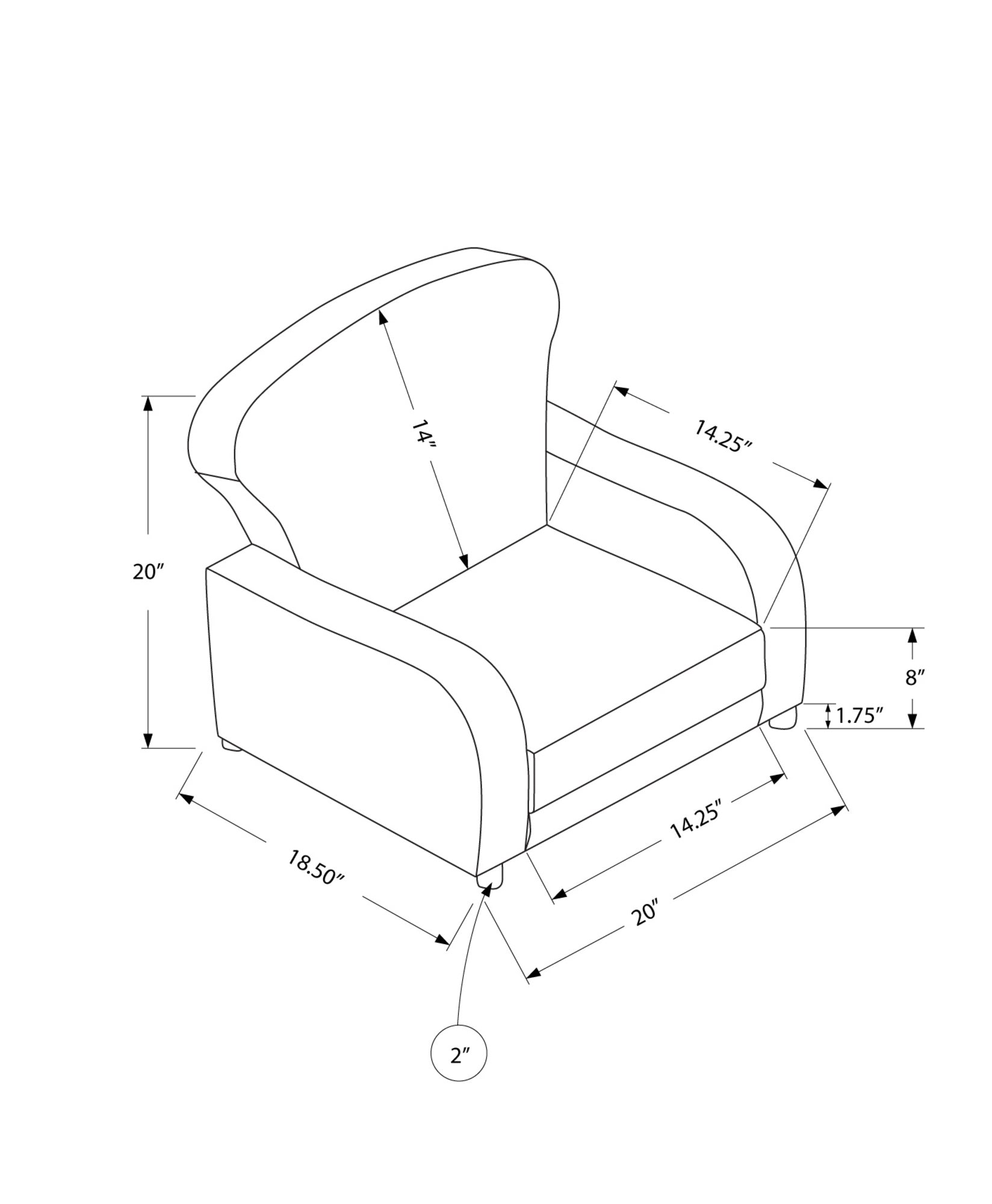 Juvenile Chair - Grey Leather-Look