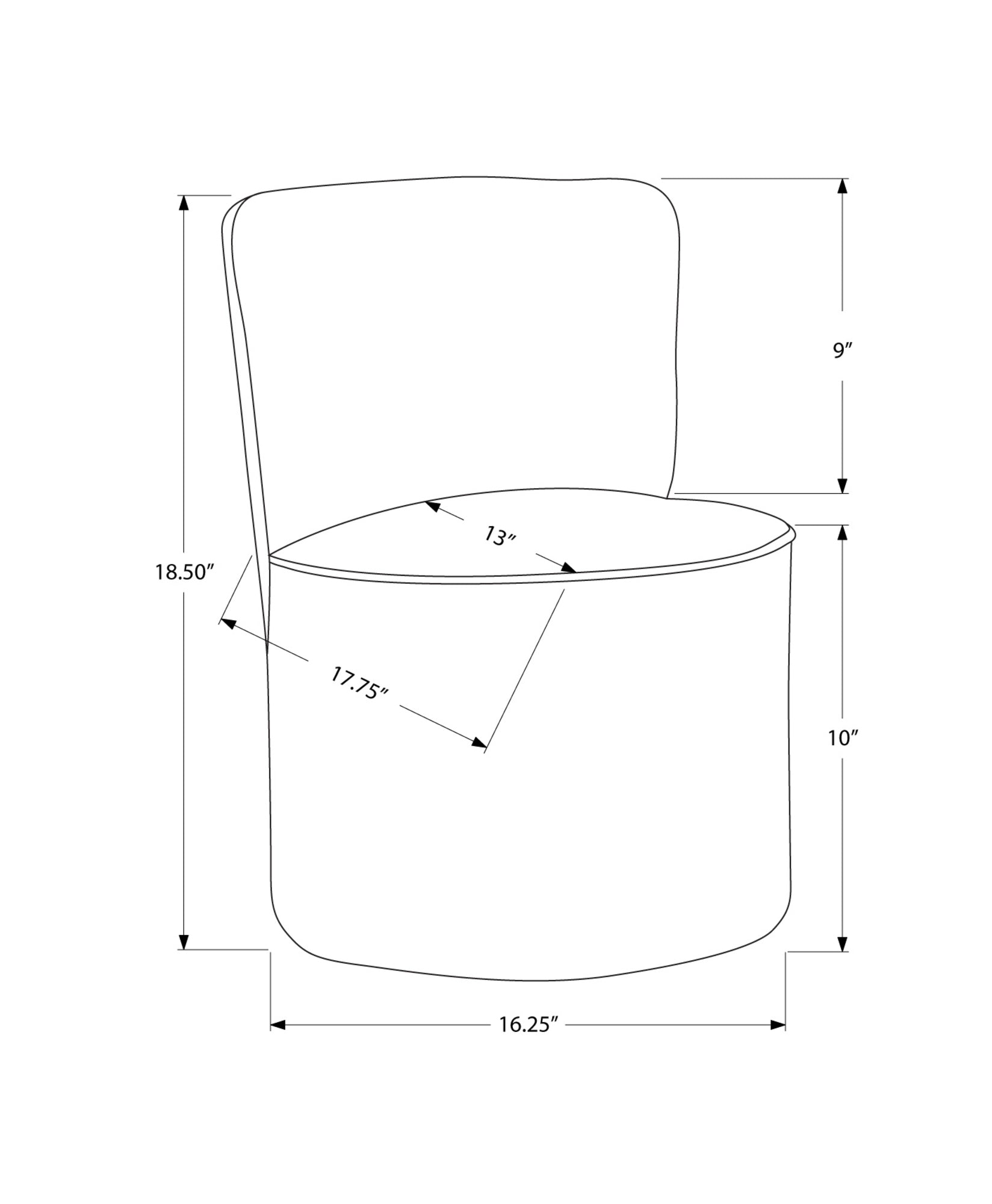 Juvenile Chair - Swivel / White Leather-Look