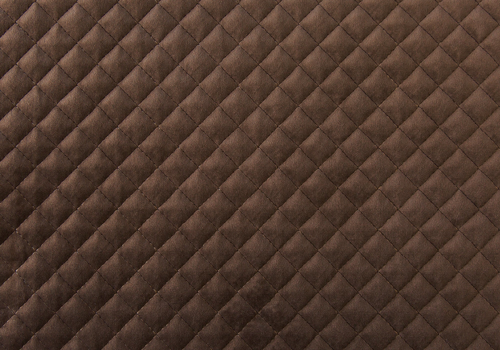 Accent Chair - 2Pcs Set / Dark Brown Quilted Fabric