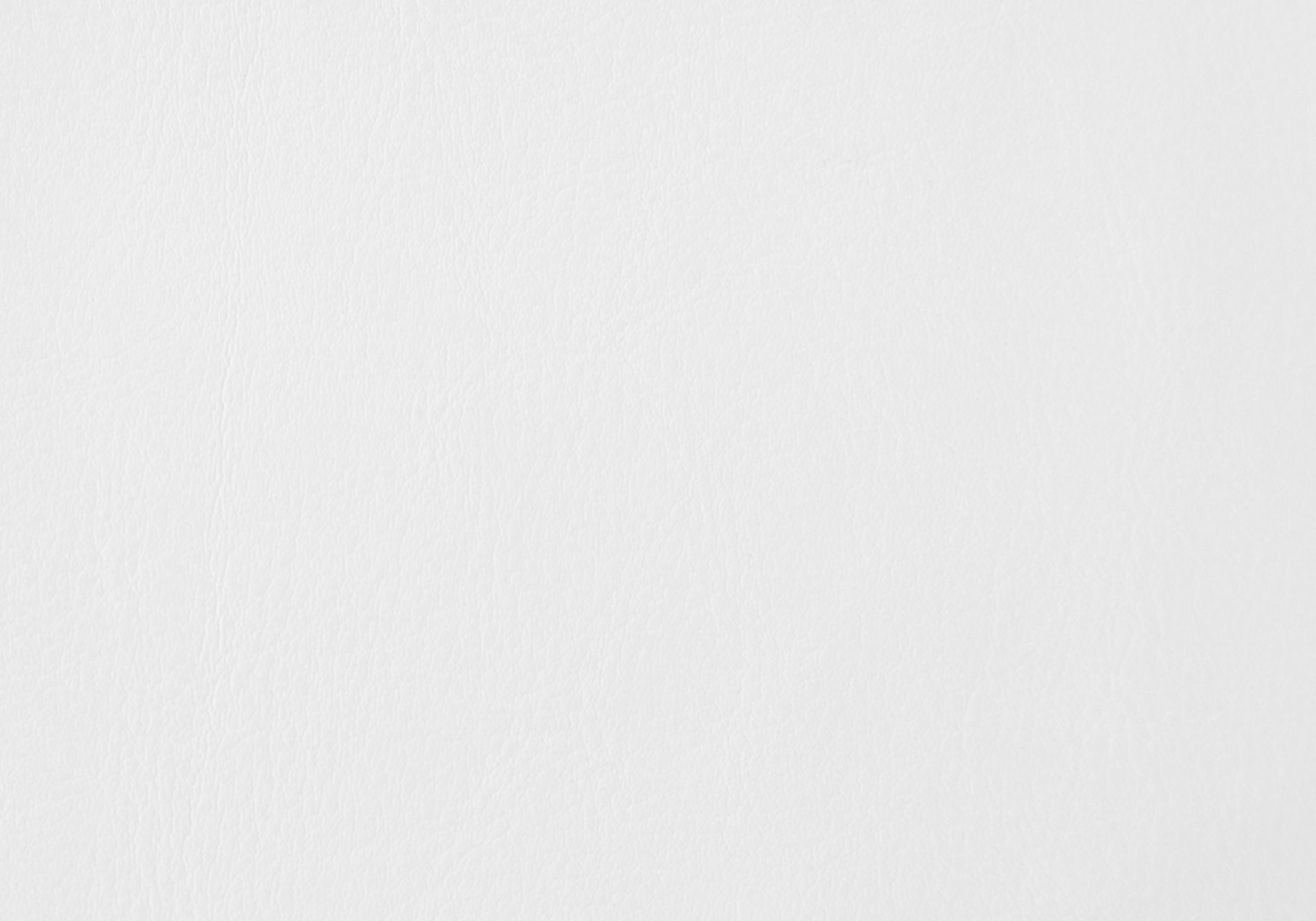 Ottoman - White Leather-Look Fabric