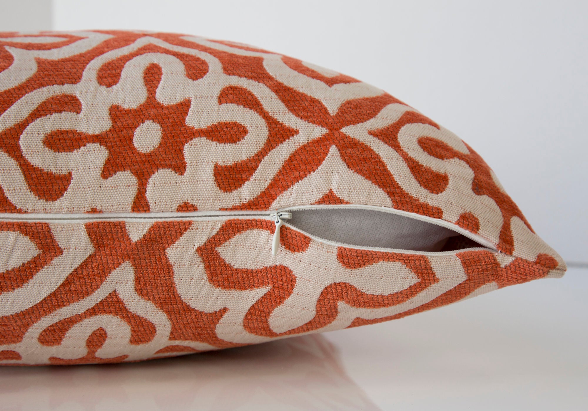 Pillow - 18X 18 / Orange Motif Design / 1Pc
