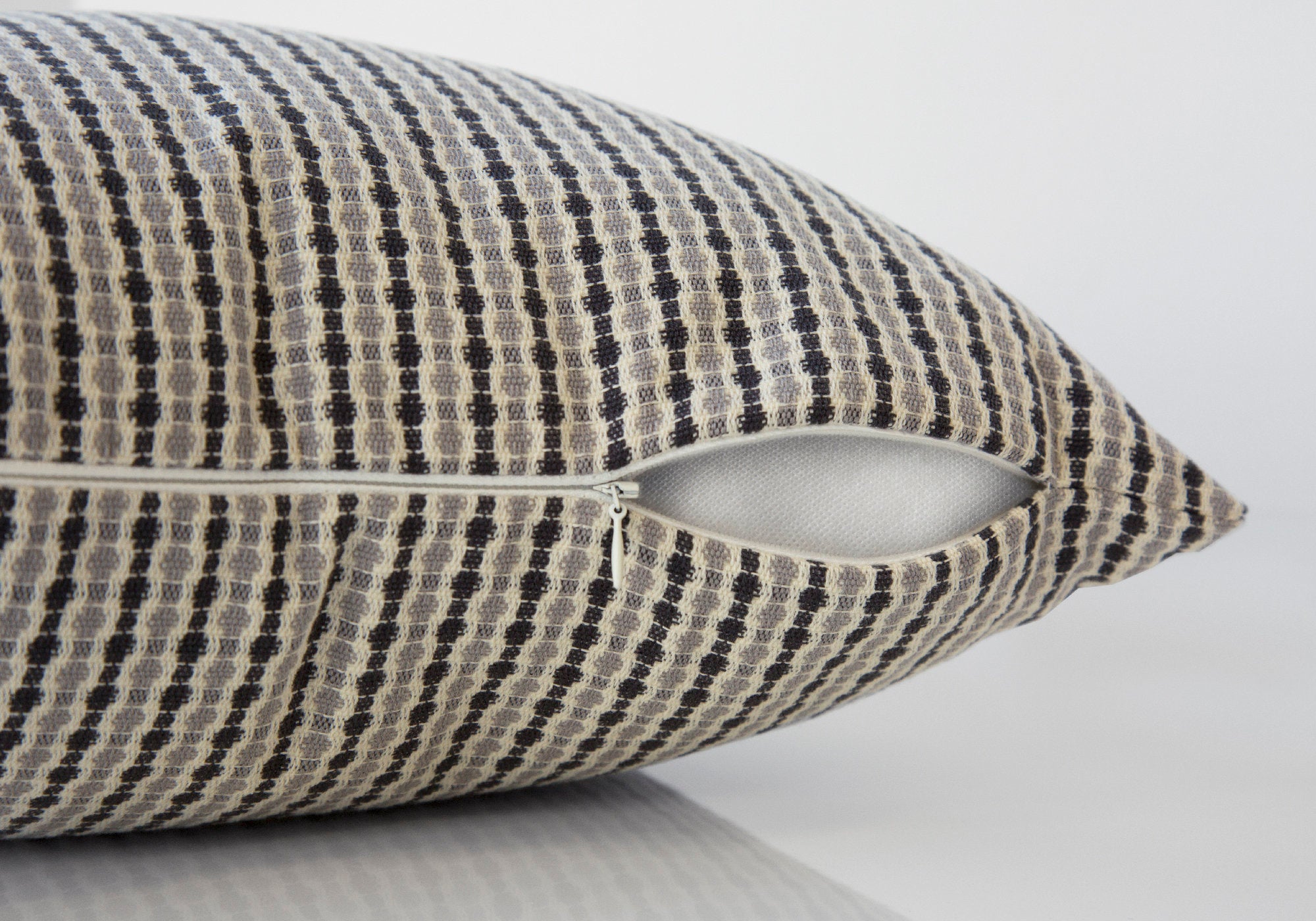 Pillow - 18X 18 / Light Grey / Black Abstract Dot / 1Pc