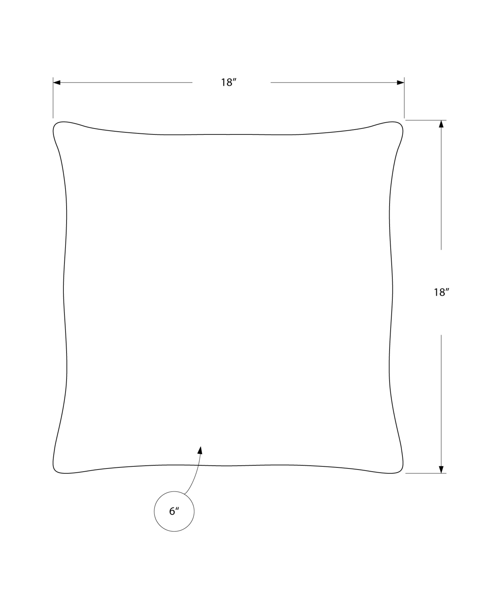 Pillow - 18X 18 / Light Grey / Black Abstract Dot/ 2Pcs