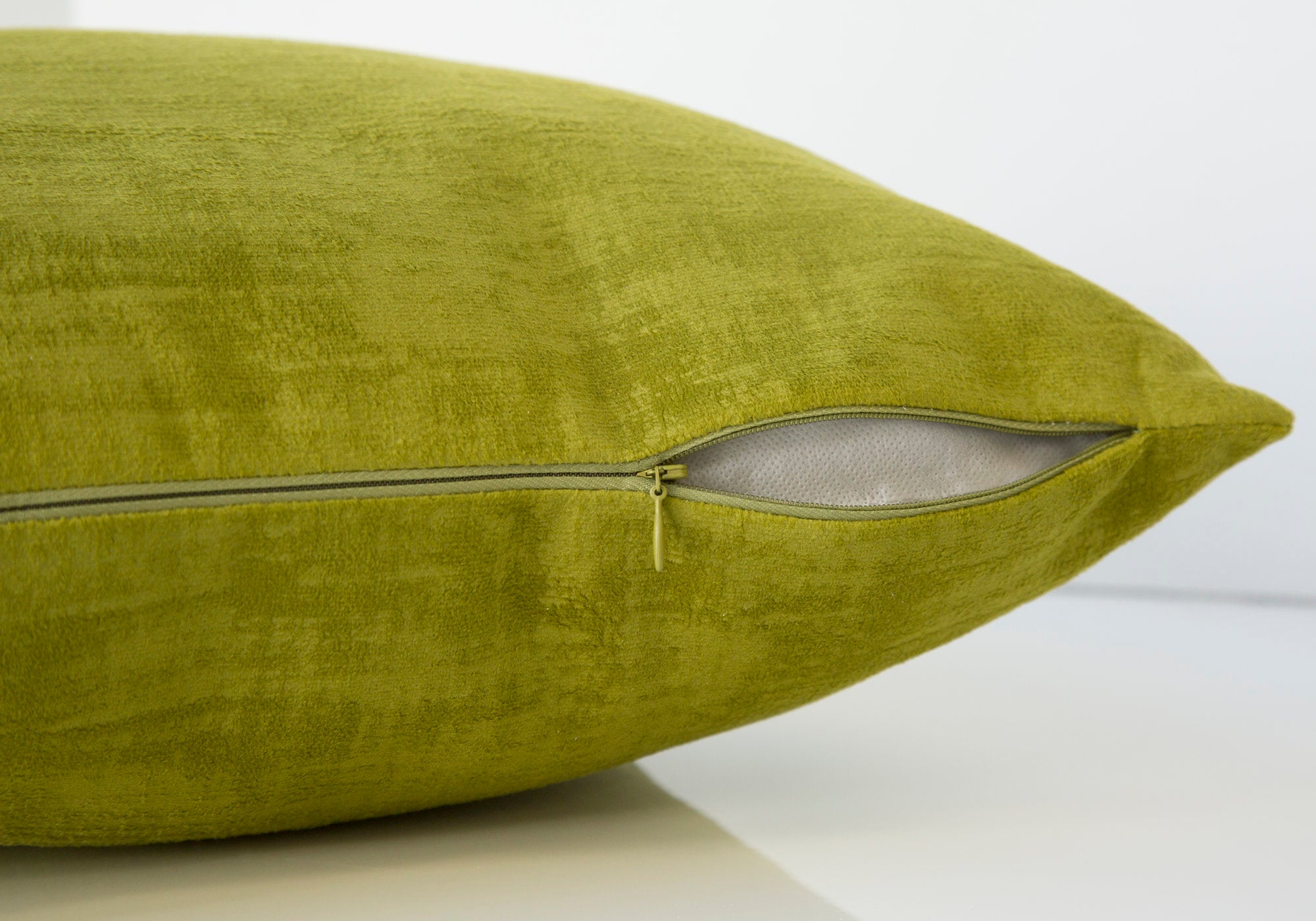 Pillow - 18X 18 / Lime Green Brushed Velvet / 1Pc