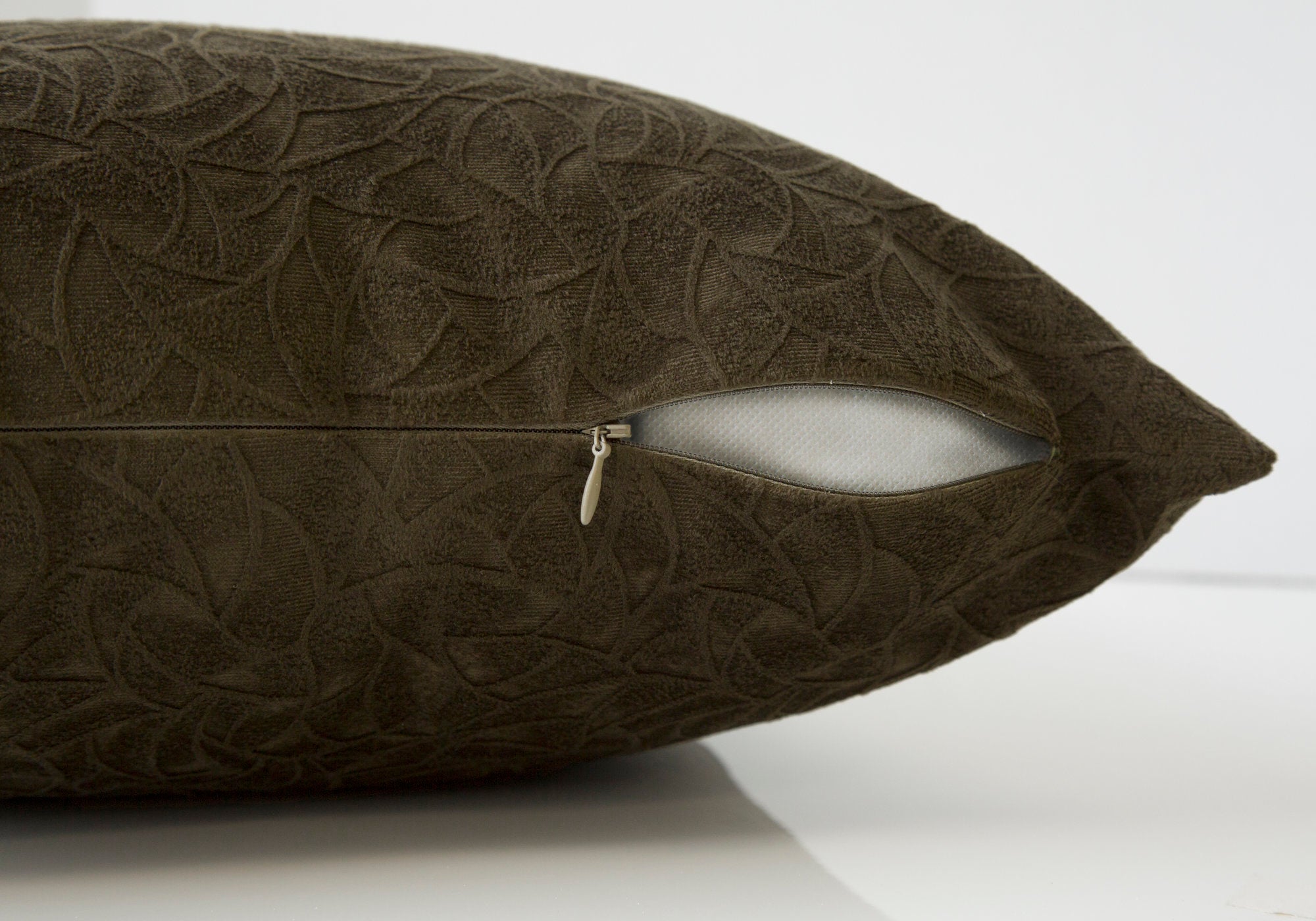 Pillow - 18X 18 / Dark Green Floral Velvet / 1Pc