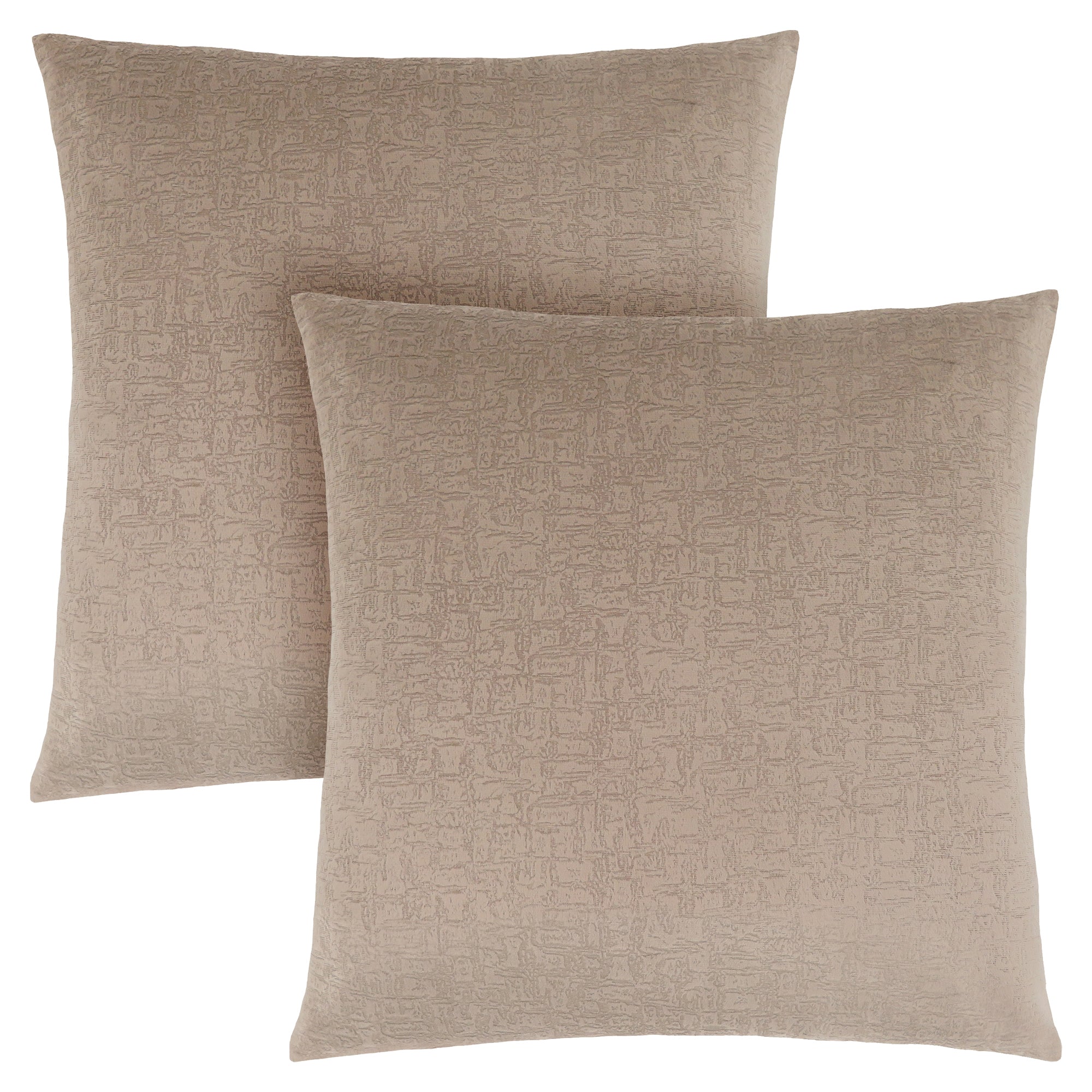 Pillow - 18X 18 / Taupe Mosaic Velvet / 2Pcs