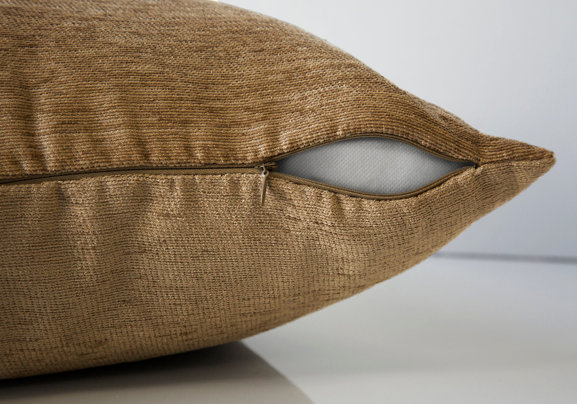 Pillow - 18X 18 / Solid Tan / 2Pcs