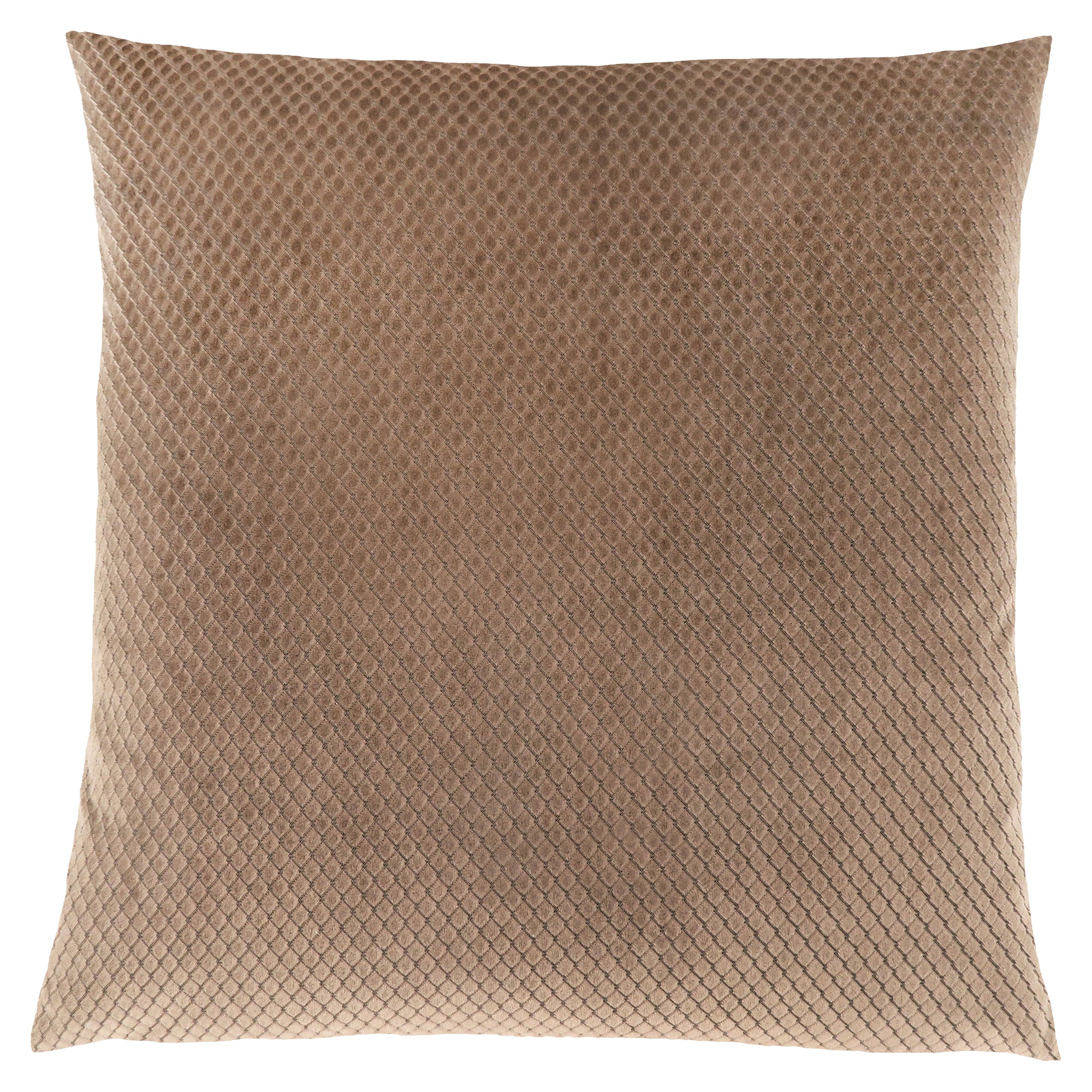 Pillow - 18X 18 / Beige Diamond Velvet / 1Pc
