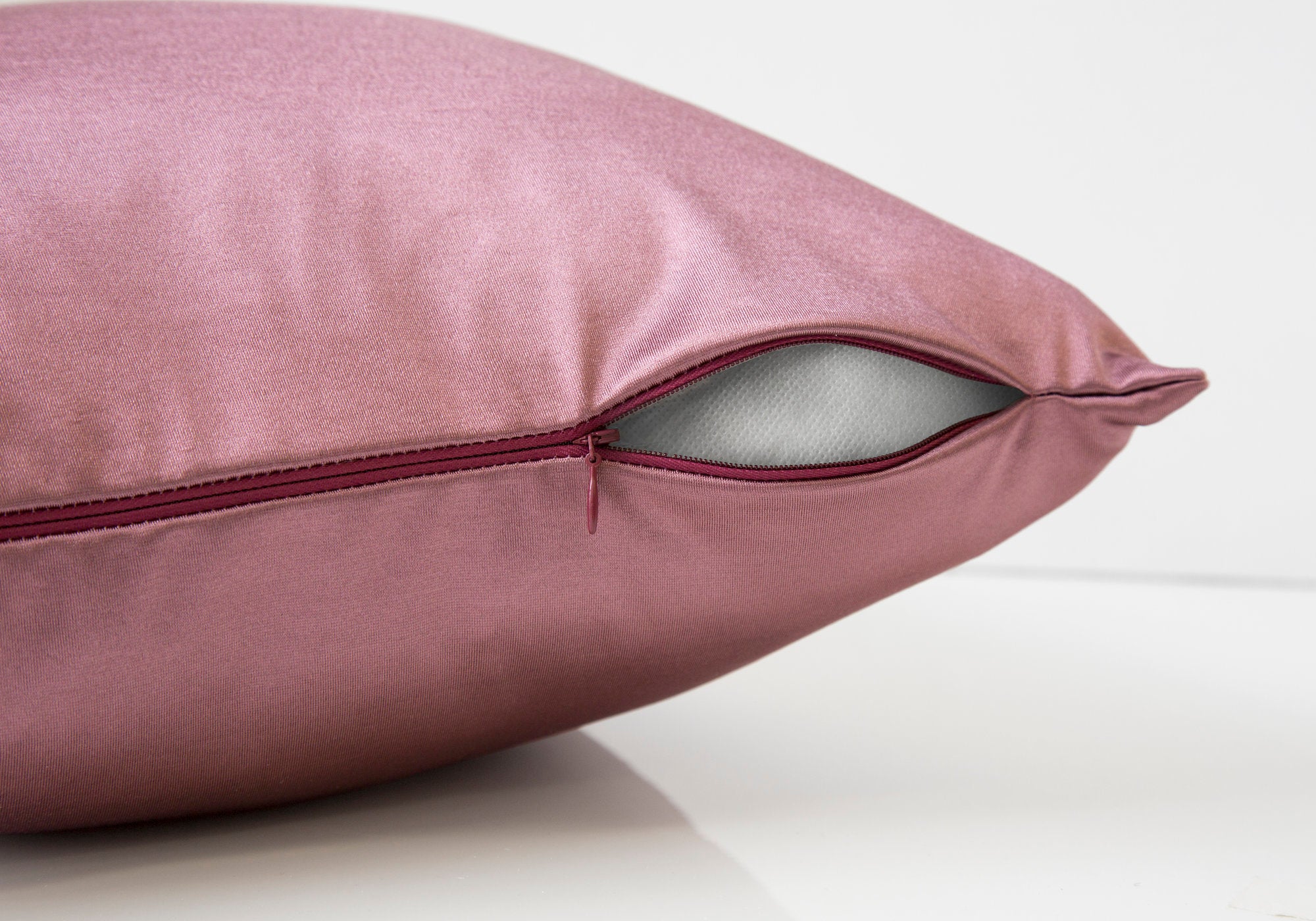 Pillow - 18X 18 / Pink Satin / 2Pcs