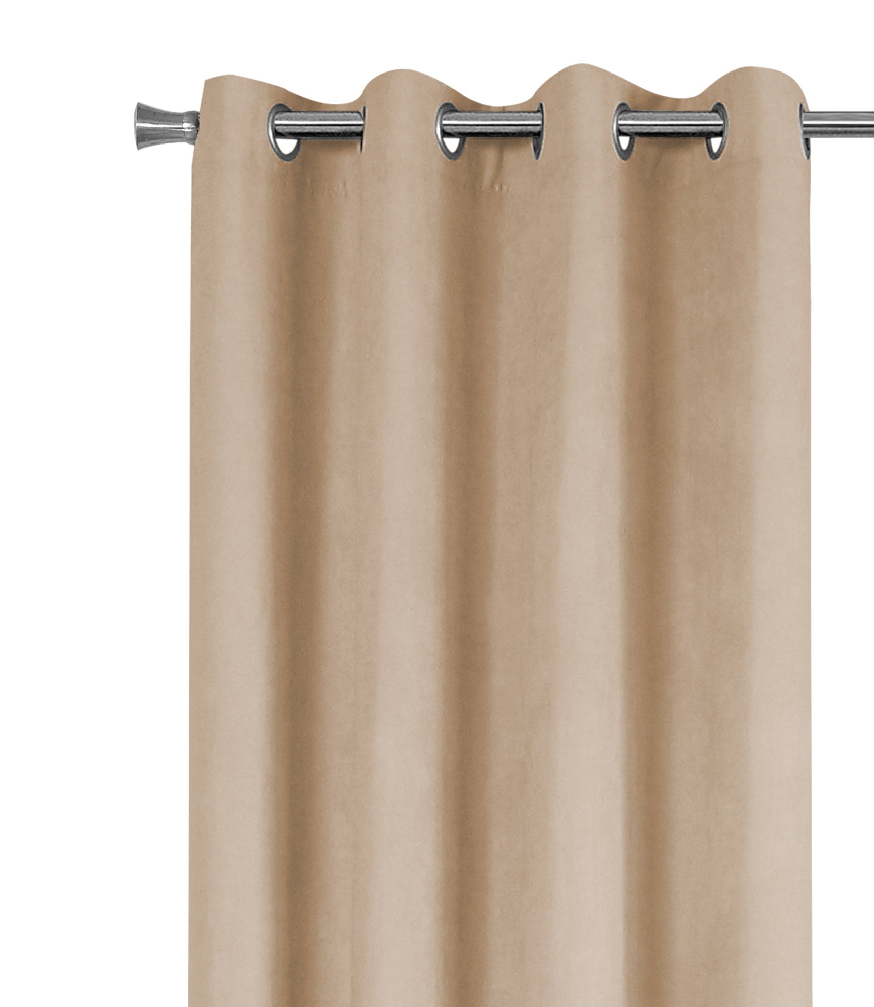 Curtain Panel - 2Pcs / 54W X 84H Beige Room Darkening