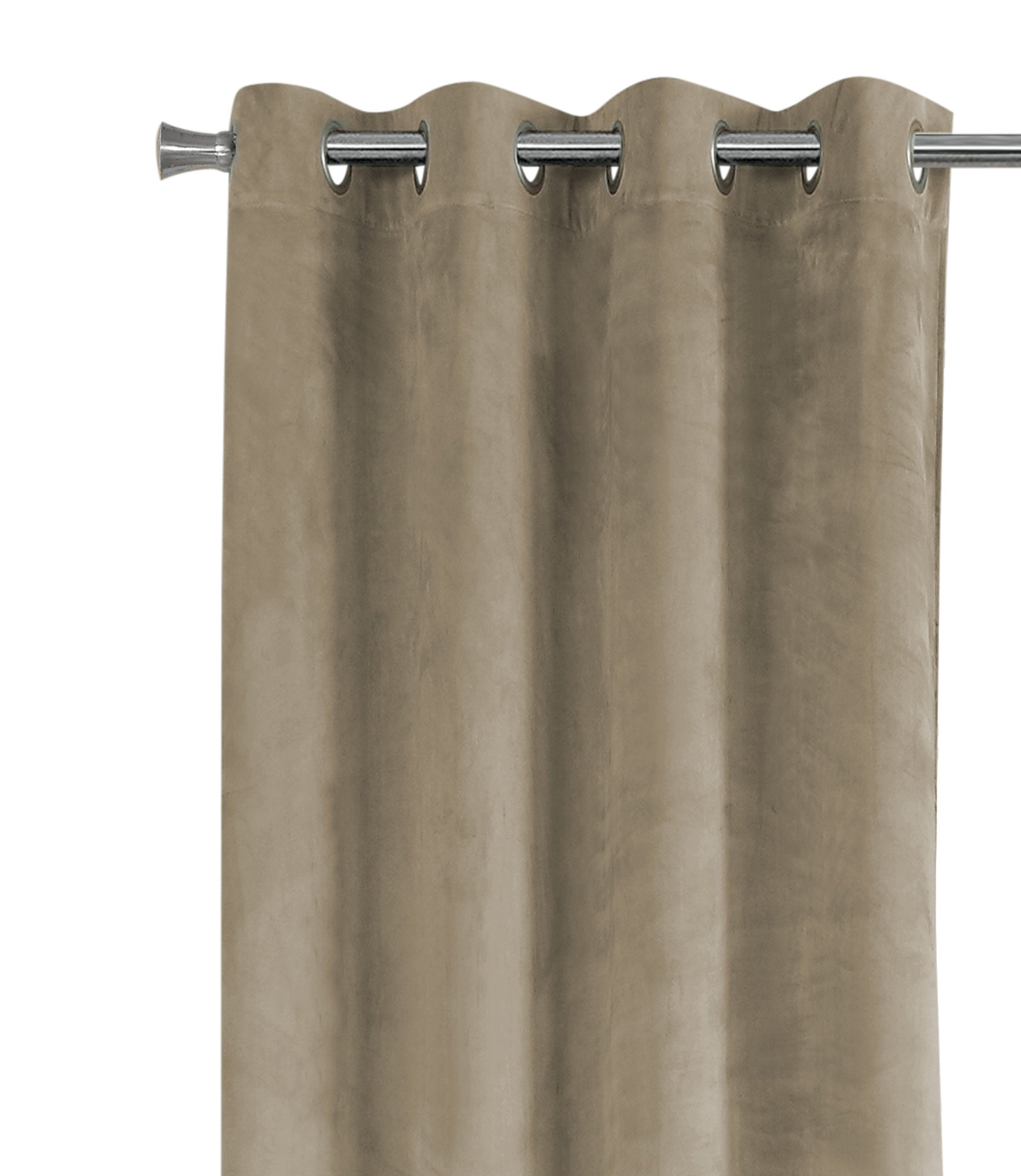 Curtain Panel - 2Pcs / 52W X 84H Beige Room Darkening