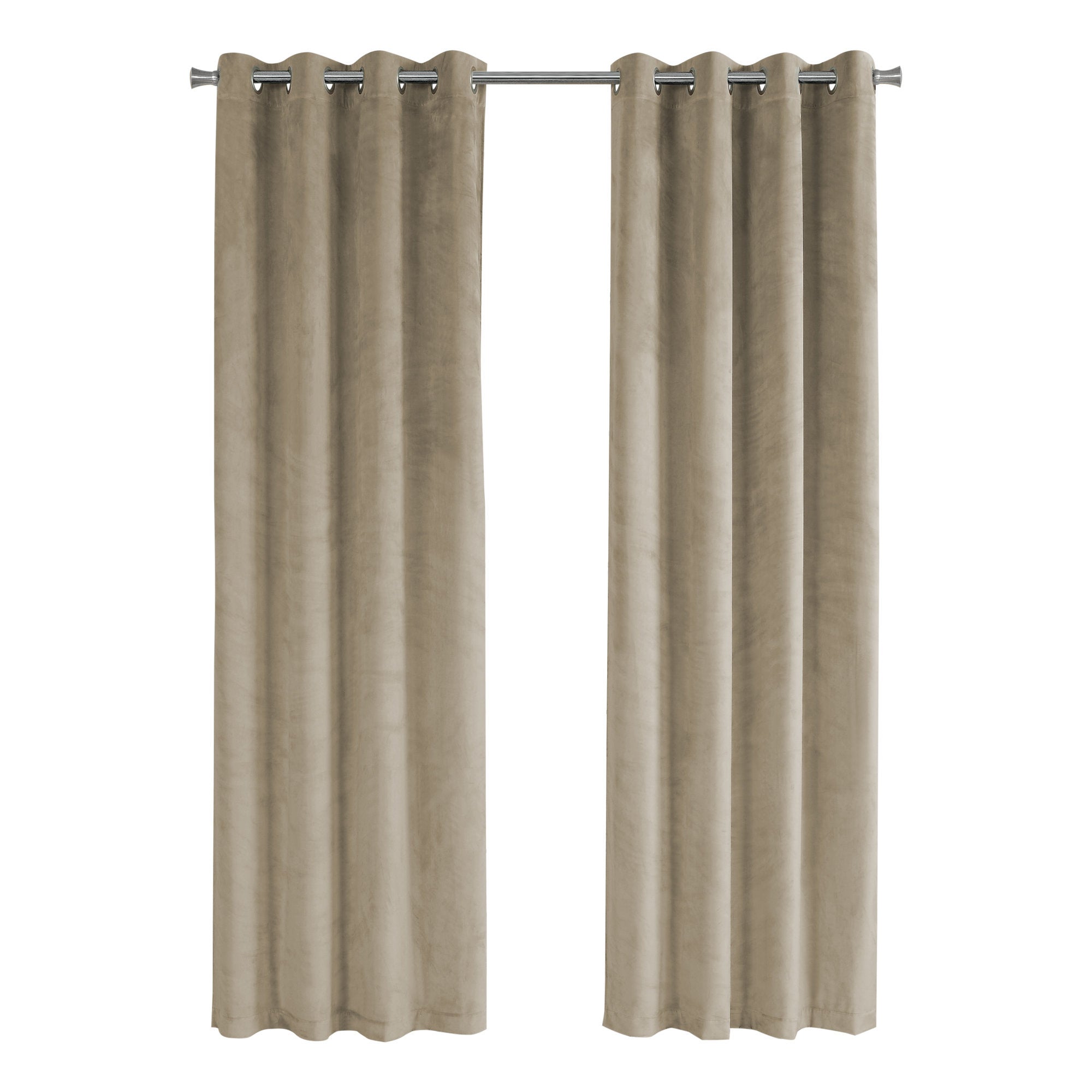 Curtain Panel - 2Pcs / 52W X 95H Beige Room Darkening