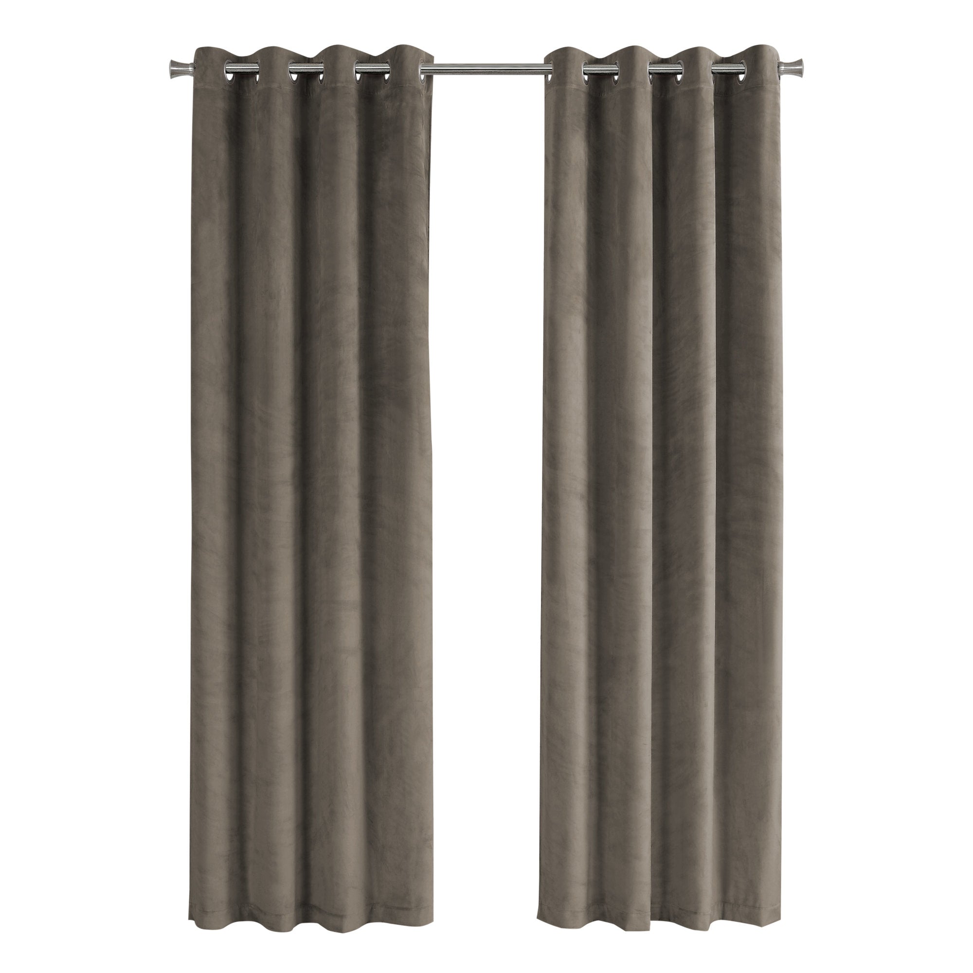 Curtain Panel - 2Pcs / 52W X 84H Taupe Room Darkening