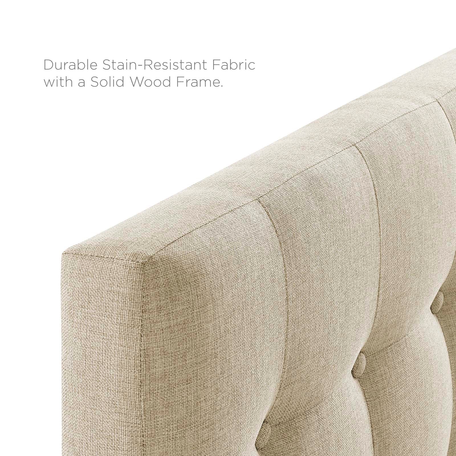 Emily Twin Upholstered Fabric Headboard