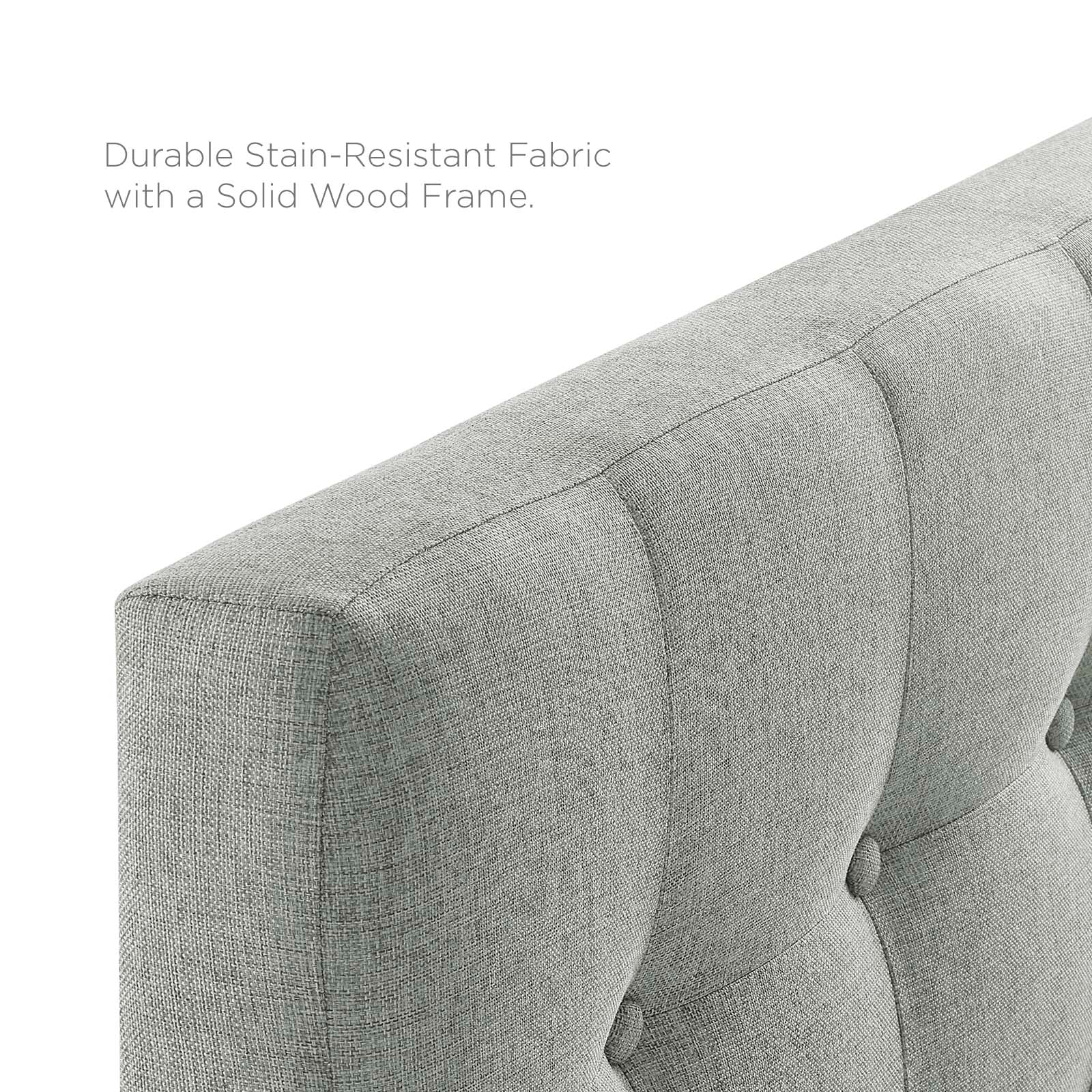 Emily Twin Upholstered Fabric Headboard