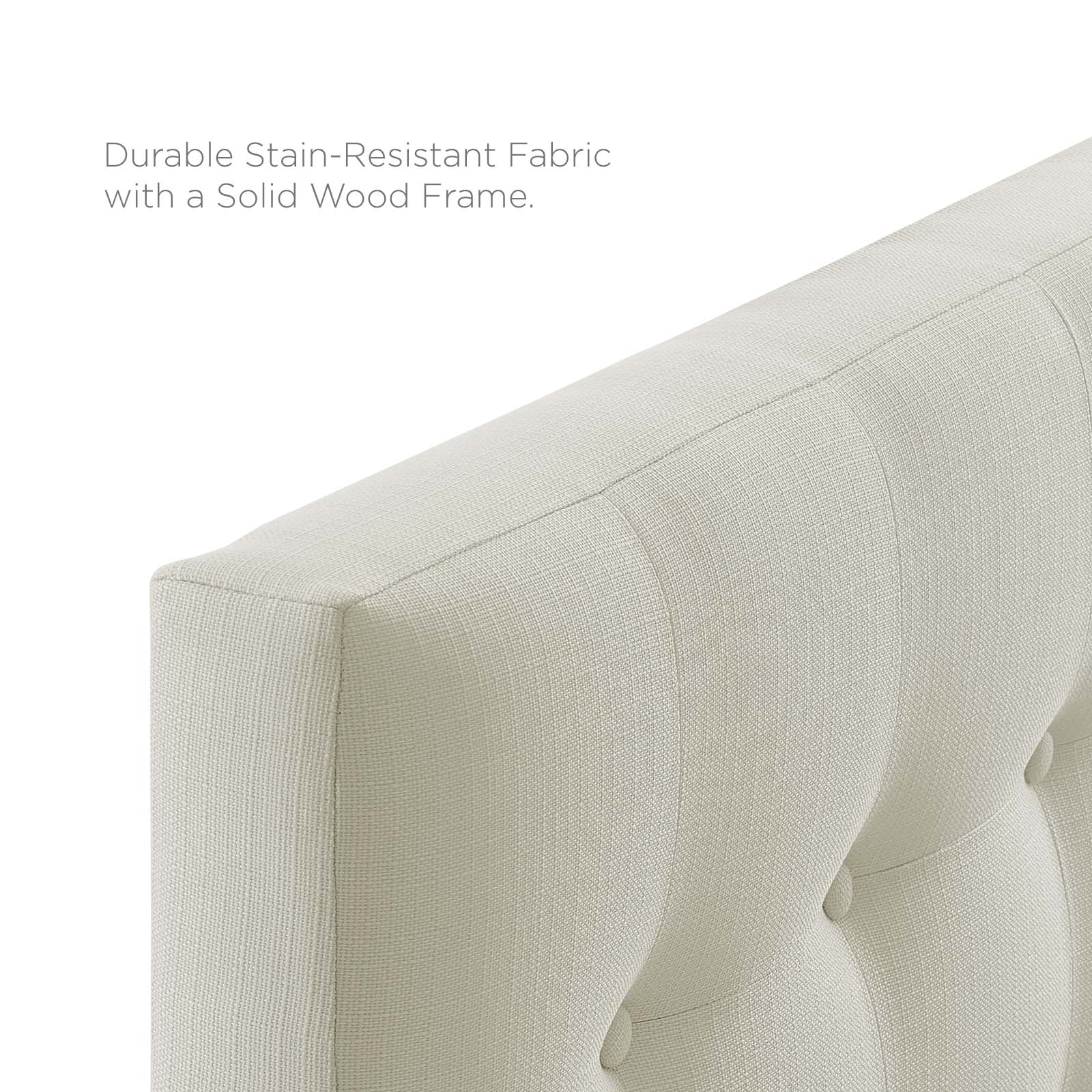 Emily Twin Upholstered Fabric Headboard
