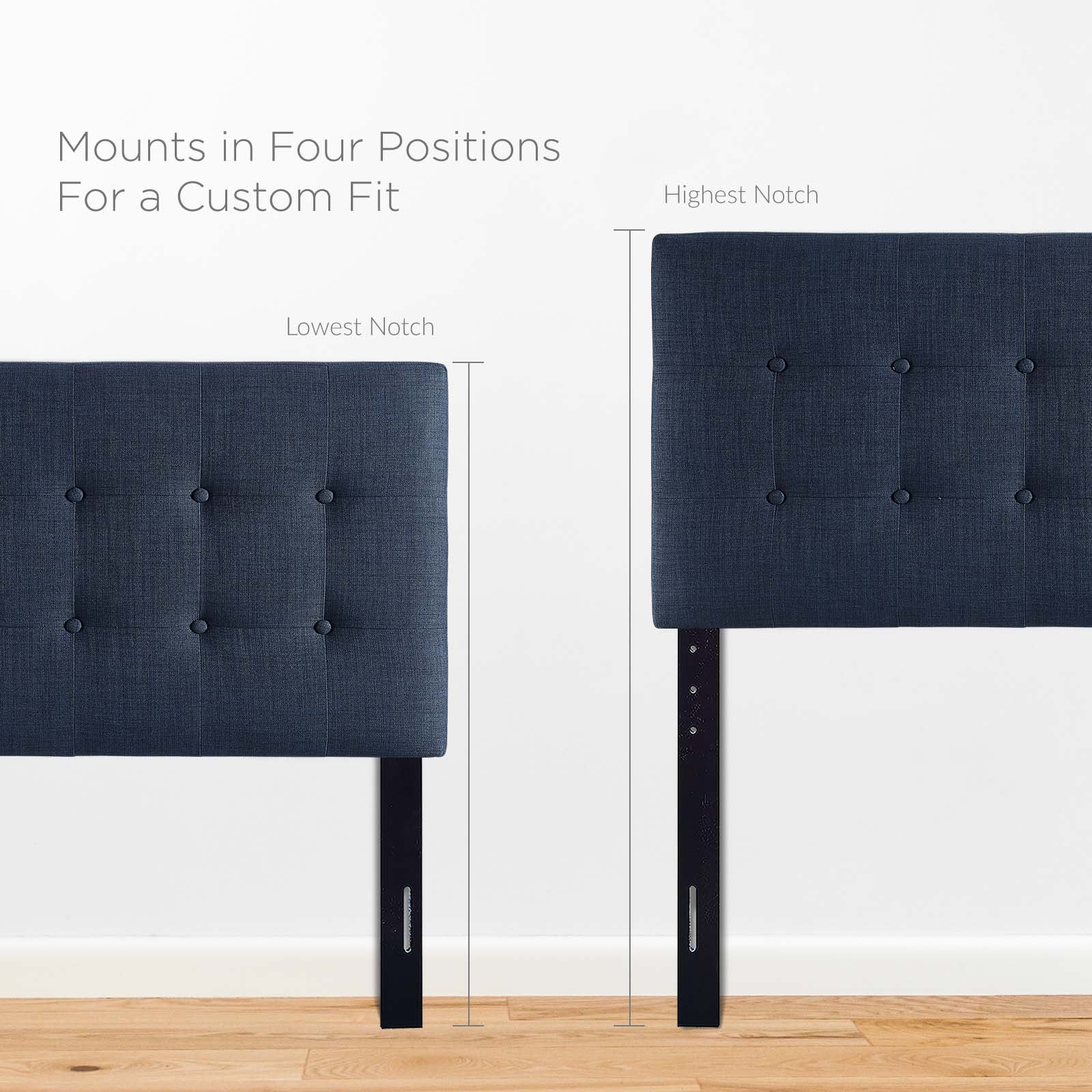 Emily Twin Upholstered Fabric Headboard