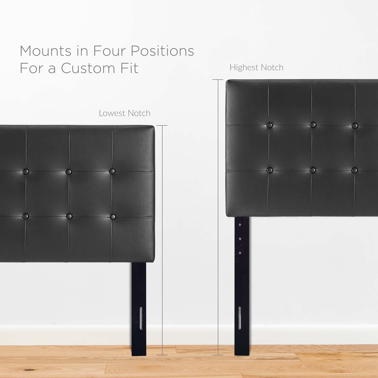 Emily Twin Upholstered Vinyl Headboard