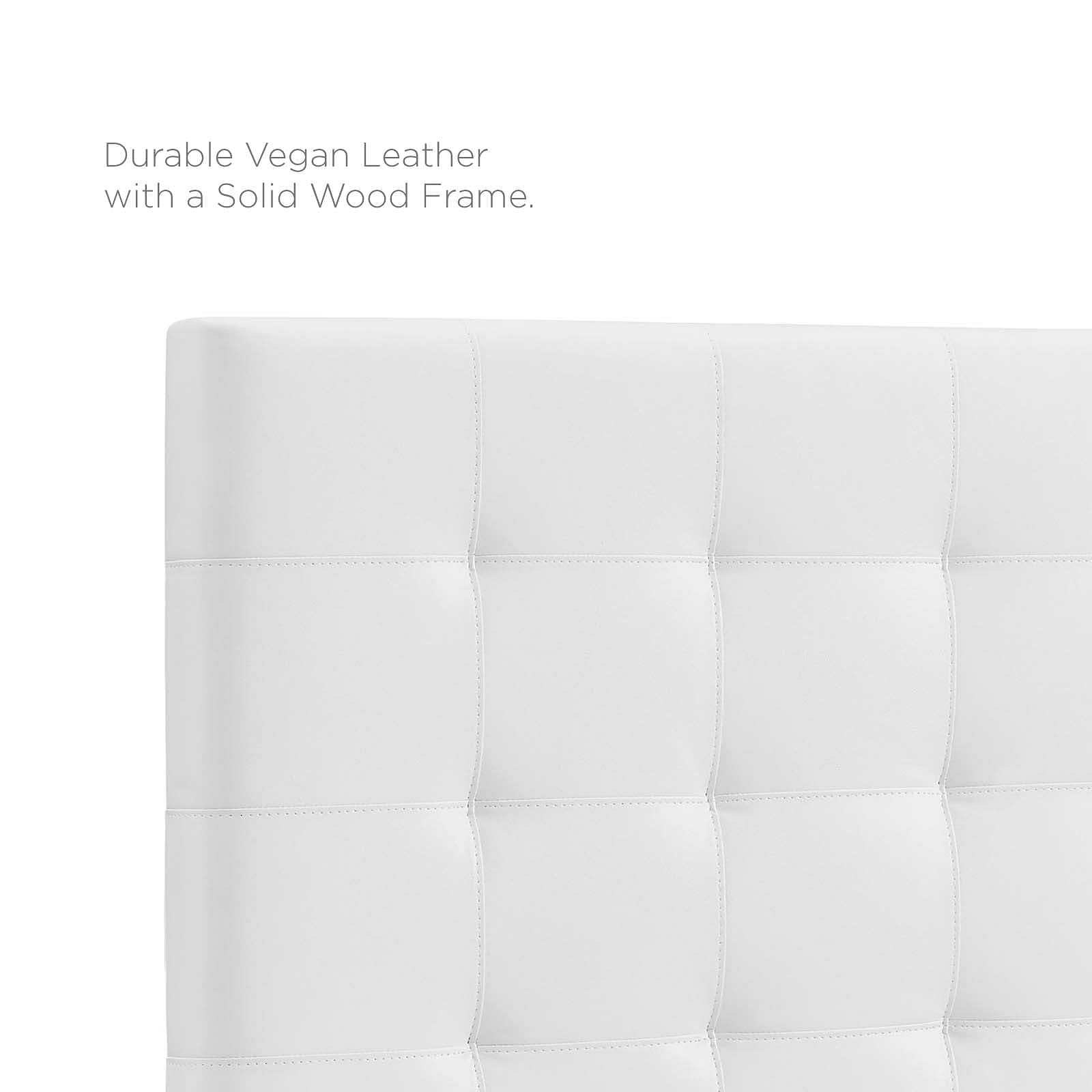 Paisley Tufted Full / Queen Upholstered Faux Leather Headboard