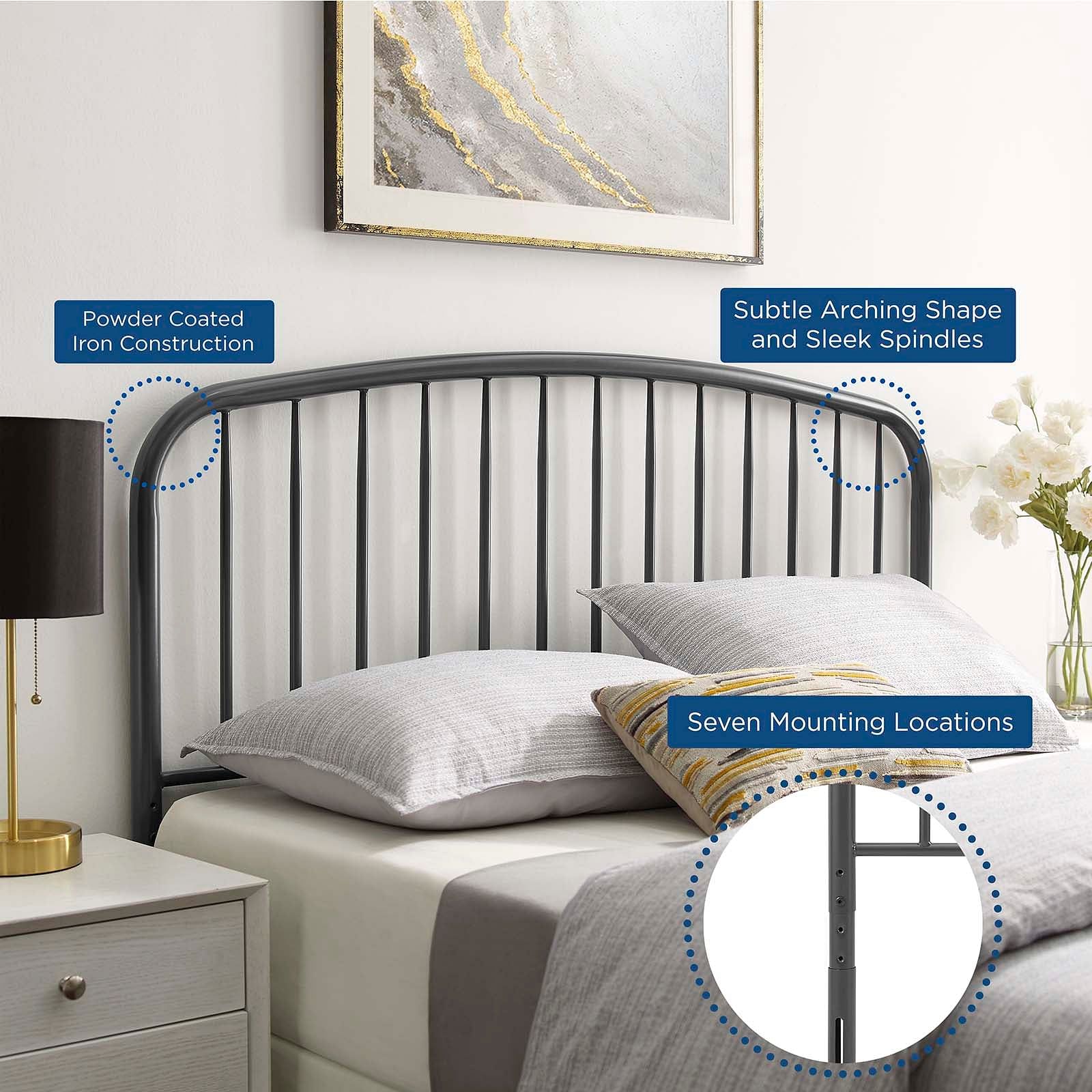Nova Queen Metal Headboard