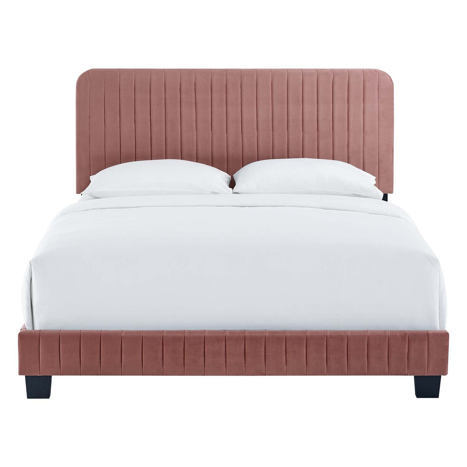 Celine Channel Tufted Performance Velvet King Bed