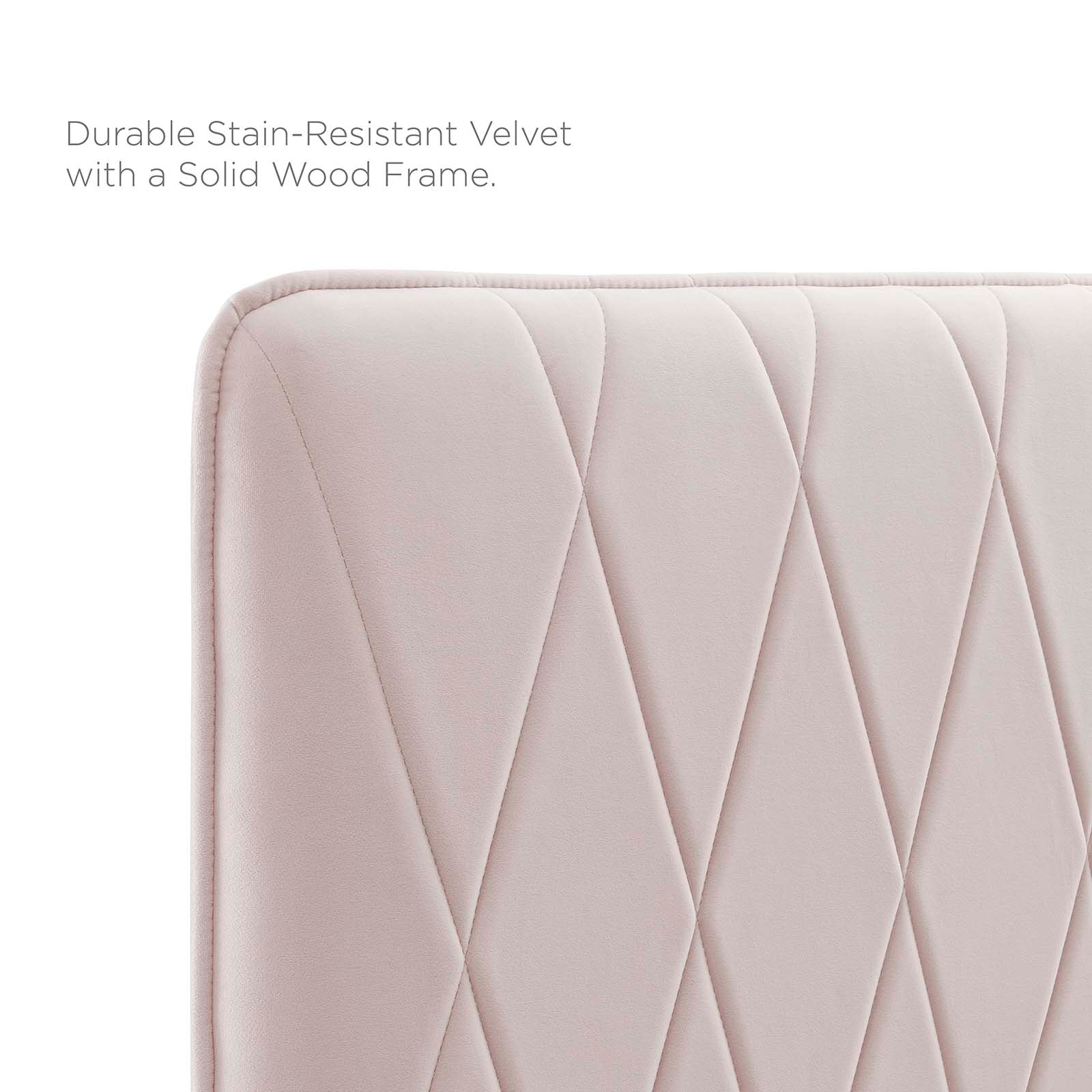 Leila Performance Velvet Twin Headboard